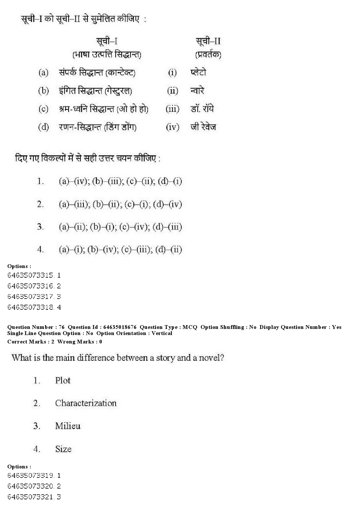 UGC NET Tribal and Regional Language Literature Question Paper June 2019 75