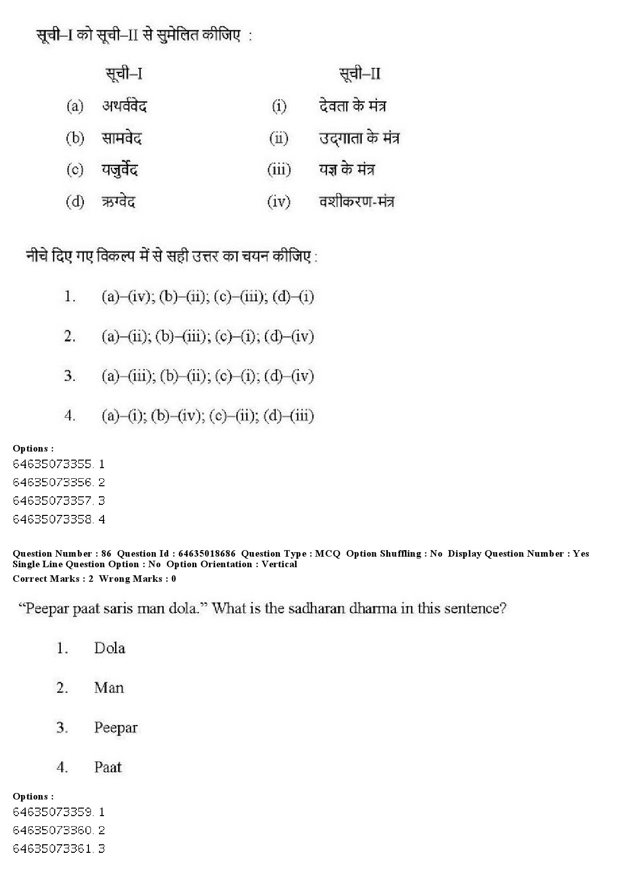 UGC NET Tribal and Regional Language Literature Question Paper June 2019 85