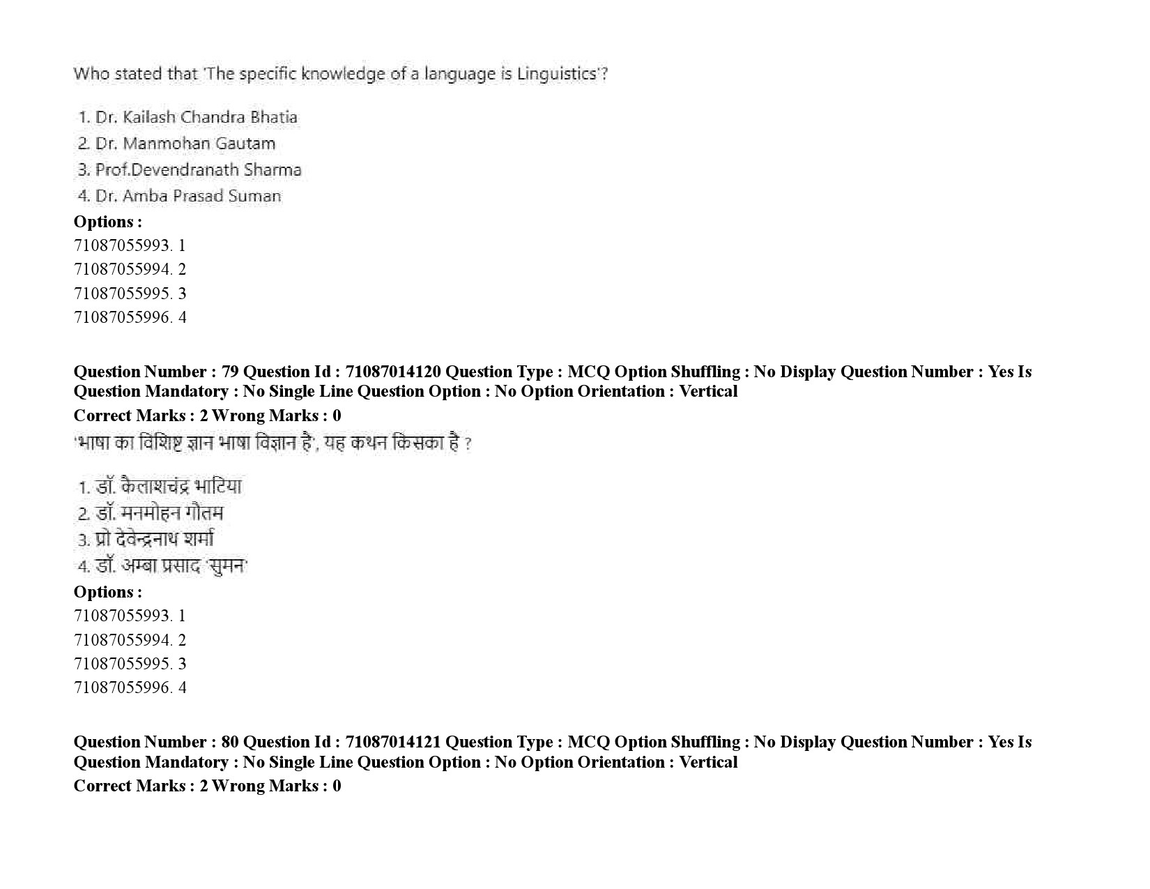 UGC NET Tribal and Regional Language Literature Question Paper September 2020 107