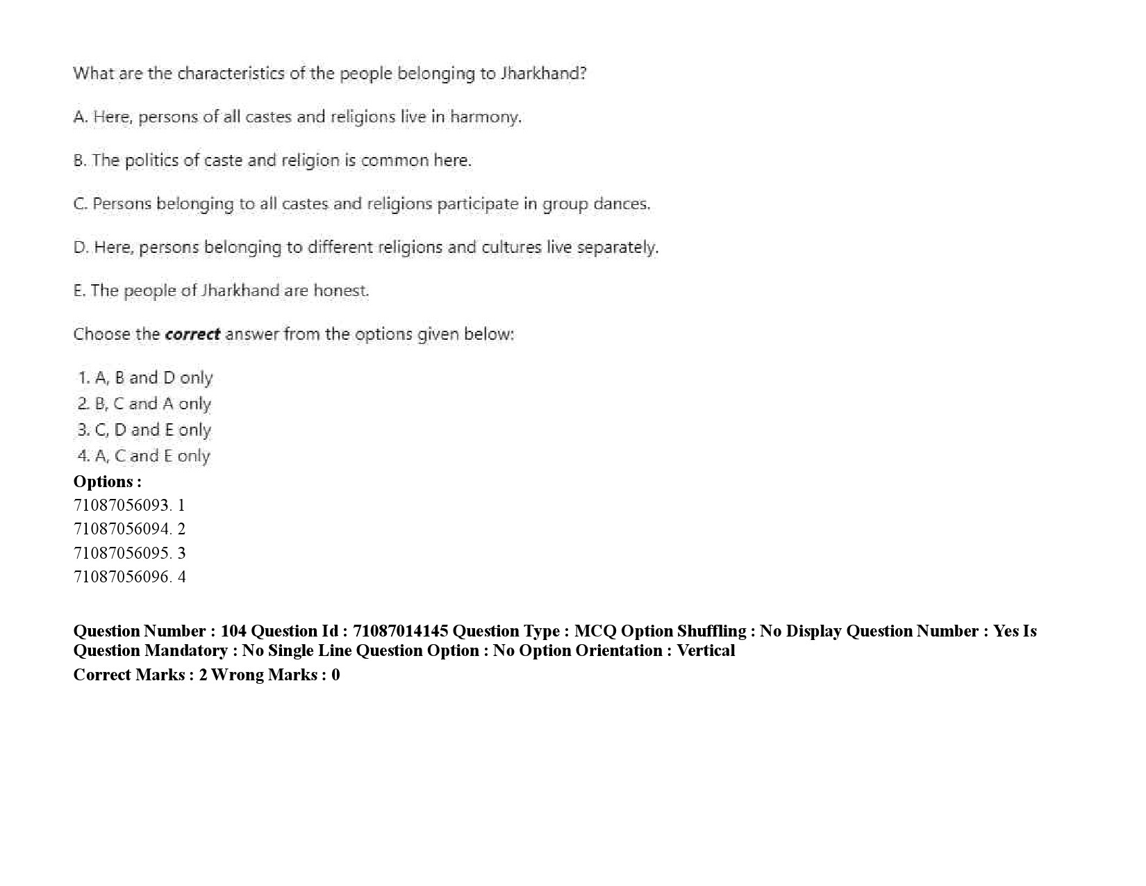 UGC NET Tribal and Regional Language Literature Question Paper September 2020 145