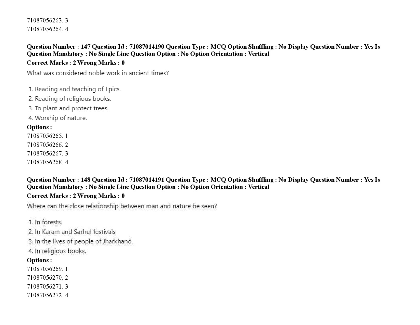 UGC NET Tribal and Regional Language Literature Question Paper September 2020 224