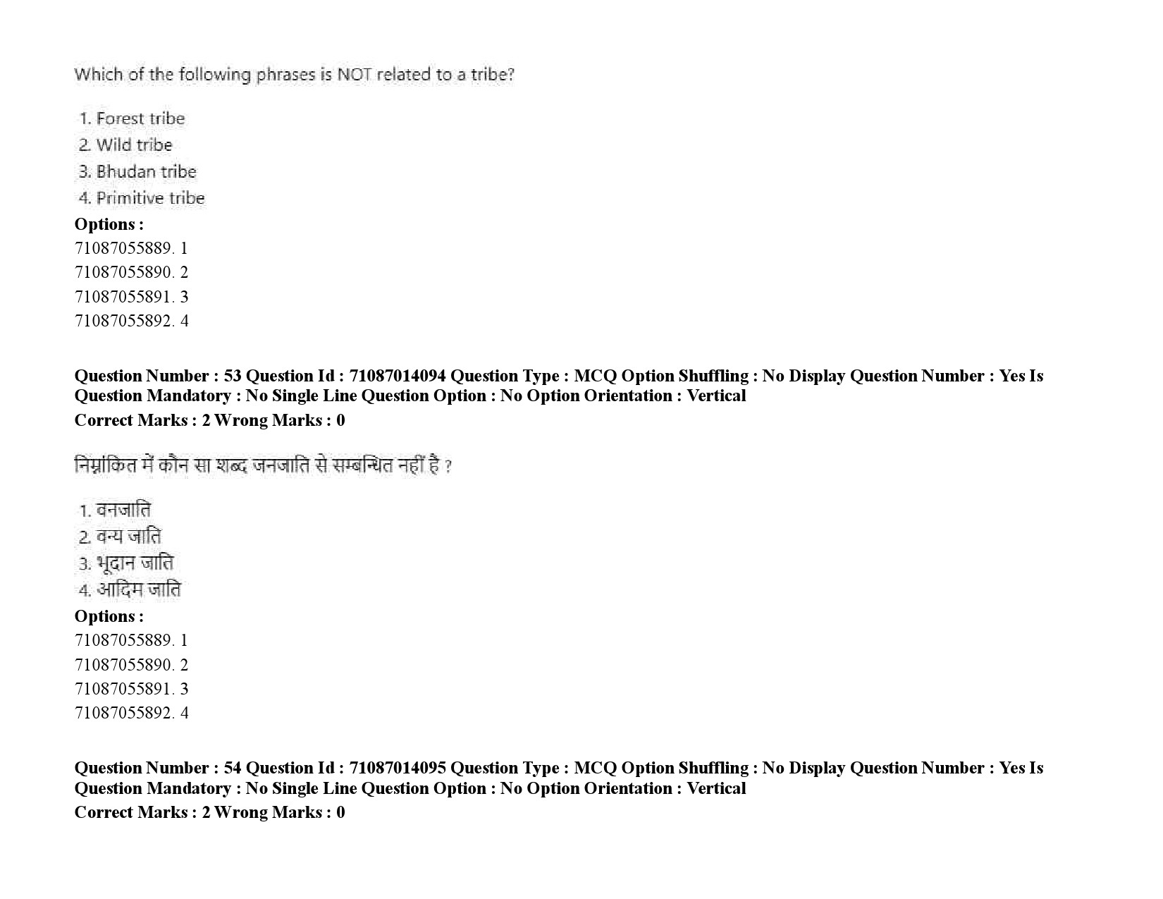 UGC NET Tribal and Regional Language Literature Question Paper September 2020 81