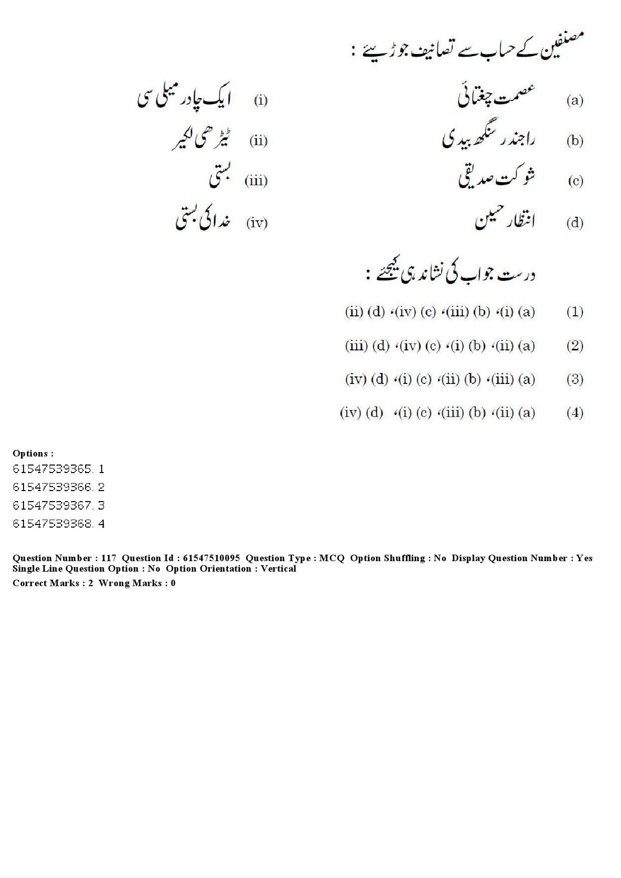 UGC NET Urdu Question Paper December 2019 137