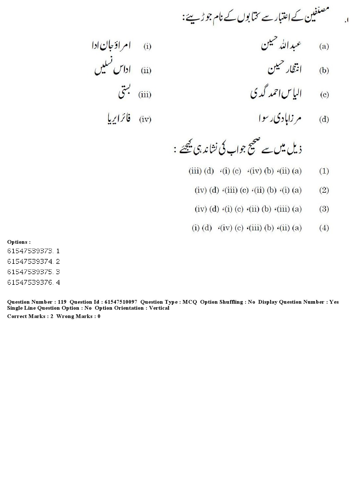 UGC NET Urdu Question Paper December 2019 141