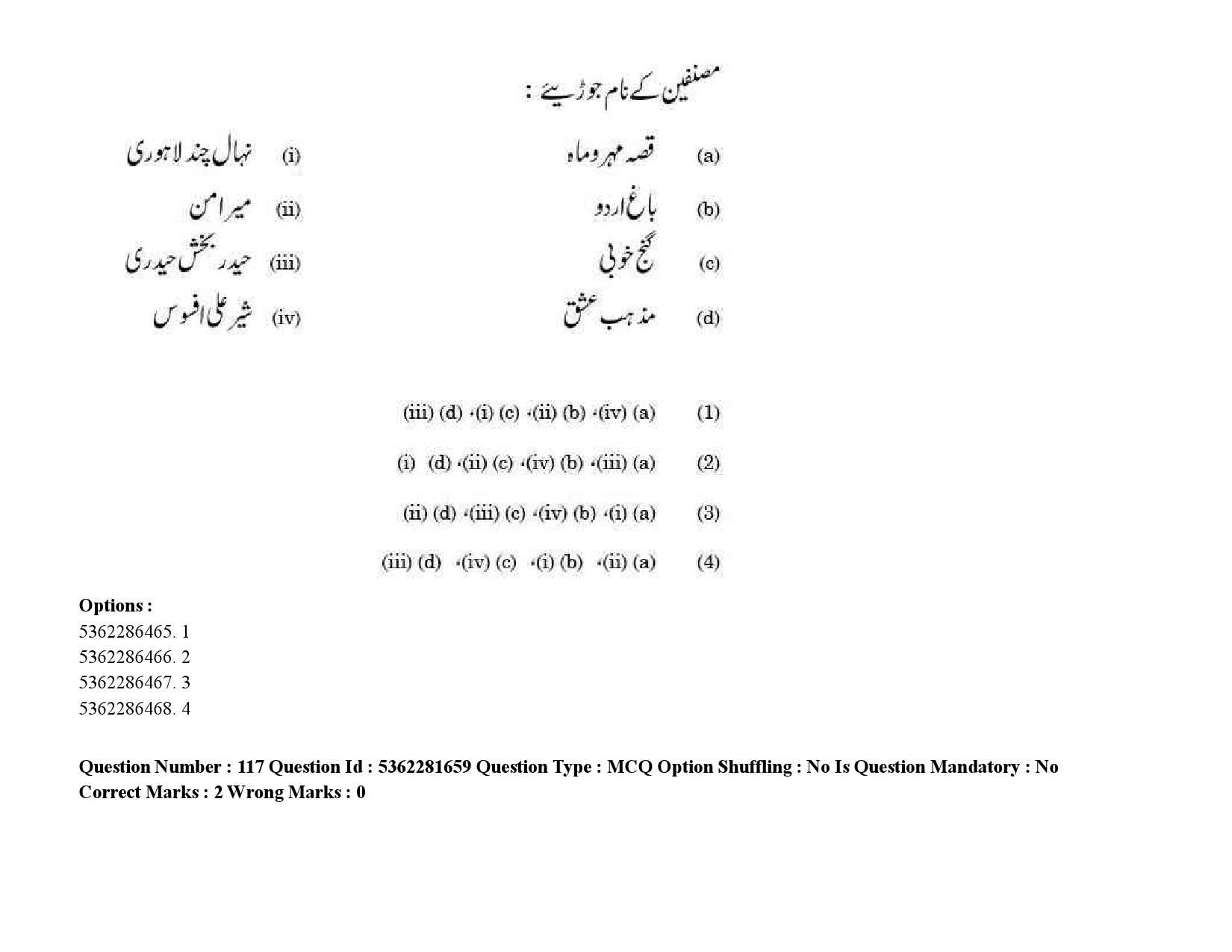 UGC NET Urdu Question Paper September 2020 177