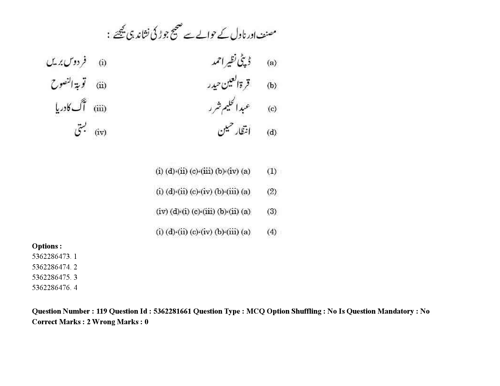 UGC NET Urdu Question Paper September 2020 181