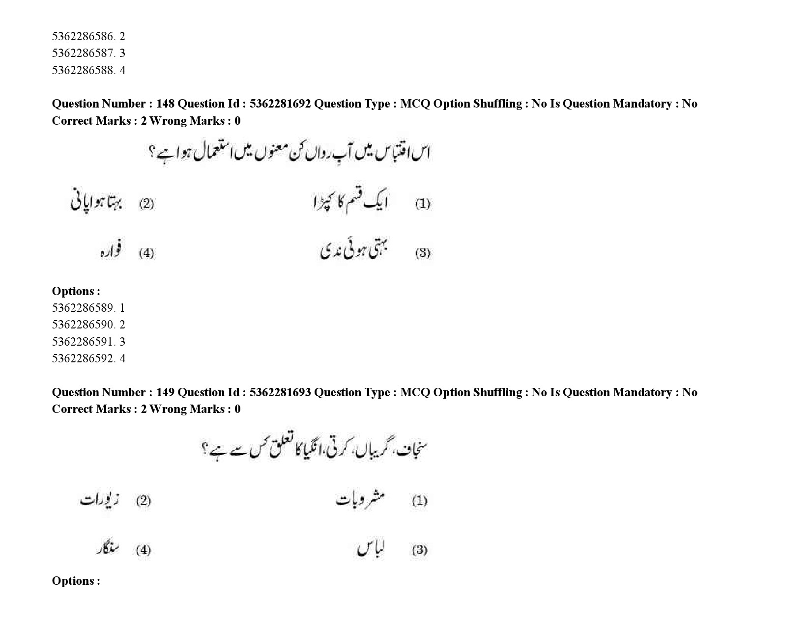 UGC NET Urdu Question Paper September 2020 237