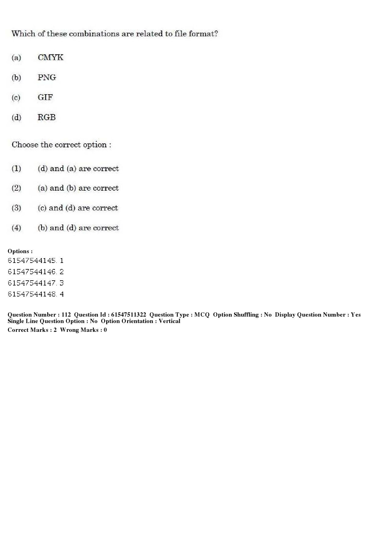 UGC NET Visual Arts Question Paper December 2019 111