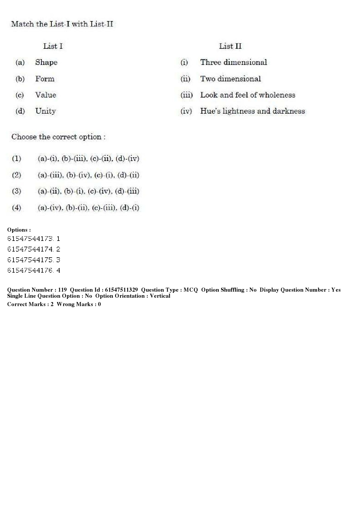 UGC NET Visual Arts Question Paper December 2019 125