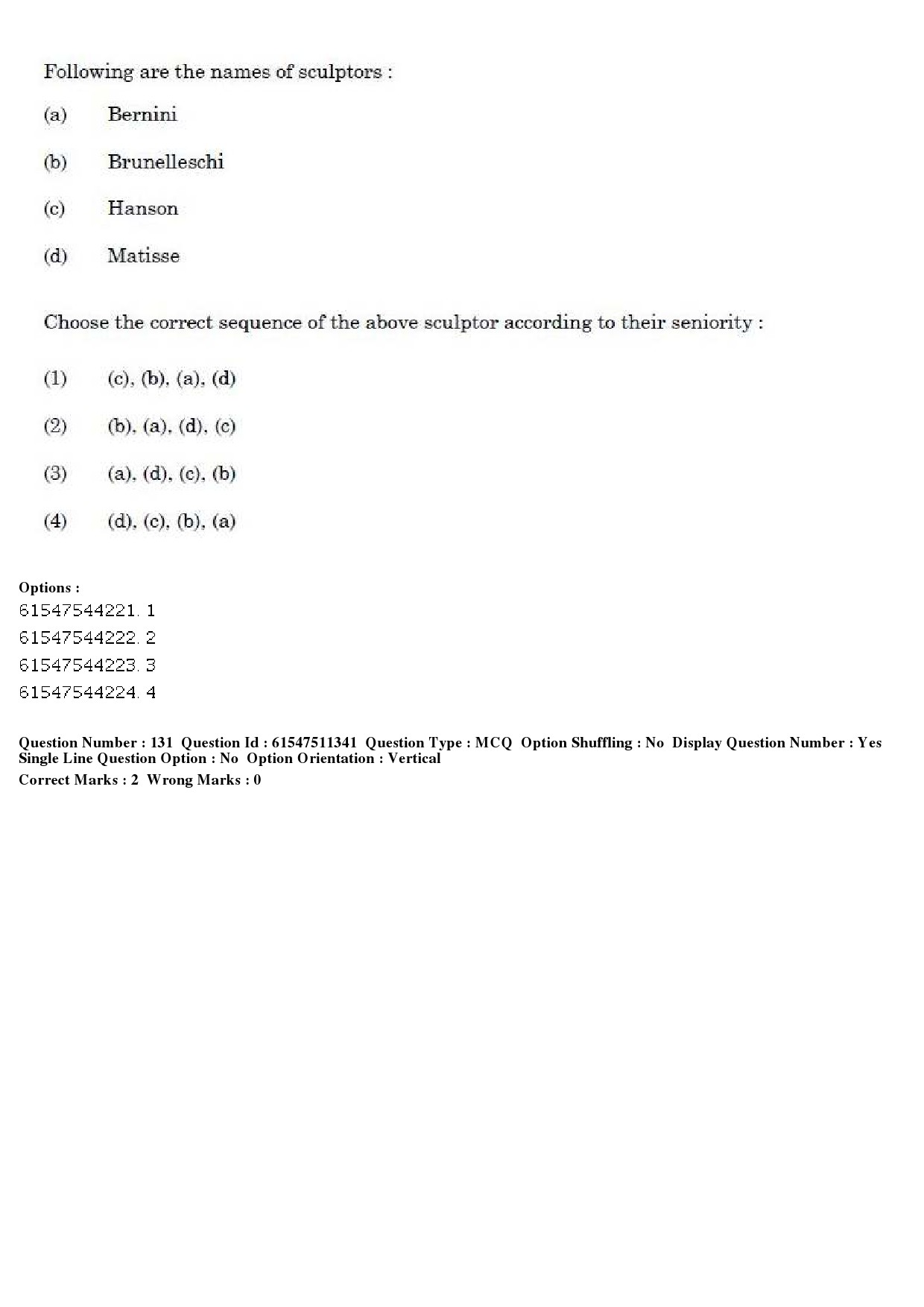 UGC NET Visual Arts Question Paper December 2019 149