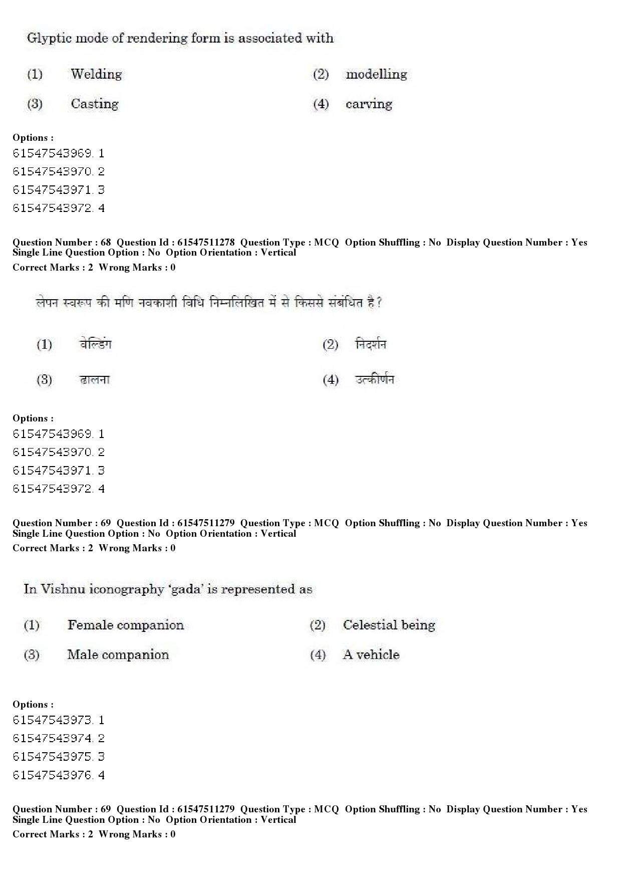 UGC NET Visual Arts Question Paper December 2019 54