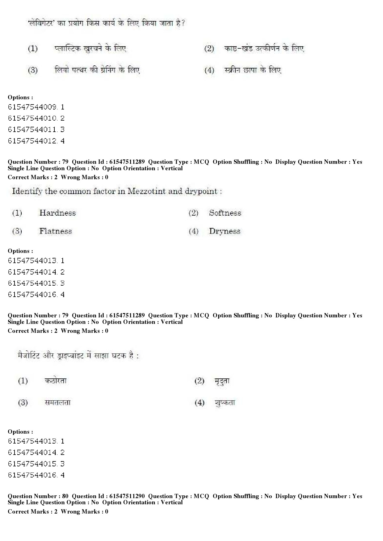 UGC NET Visual Arts Question Paper December 2019 61