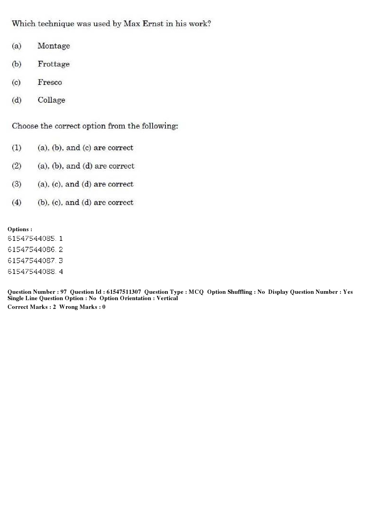 UGC NET Visual Arts Question Paper December 2019 81