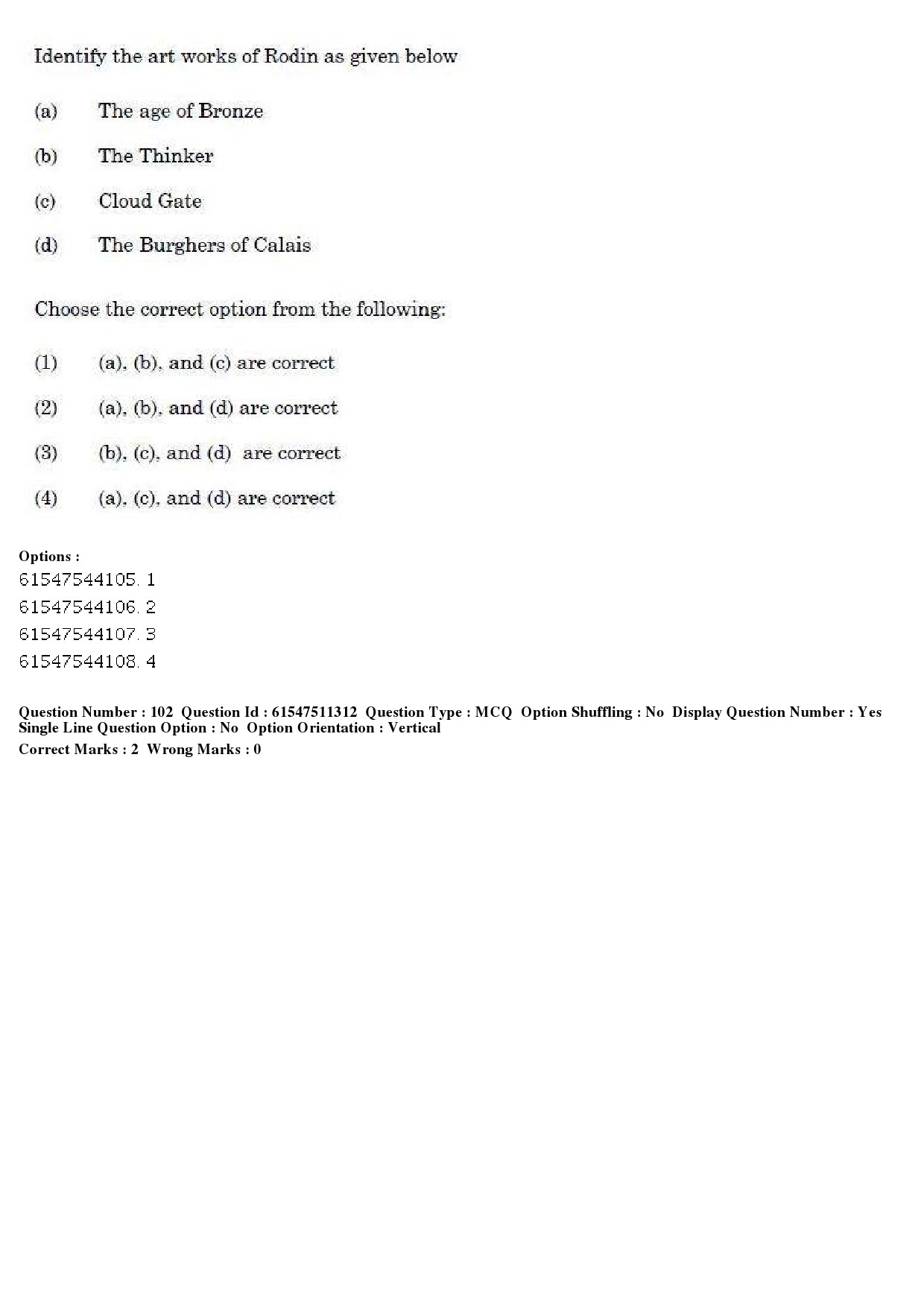 UGC NET Visual Arts Question Paper December 2019 91