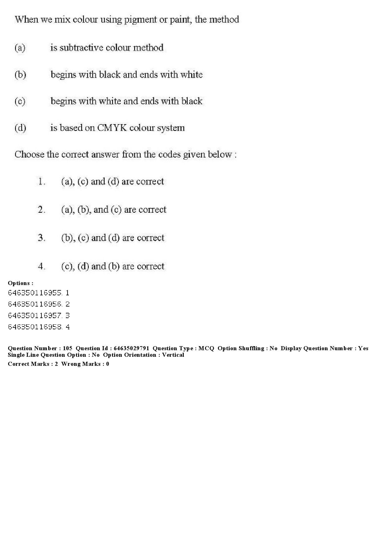 UGC NET Visual Arts Question Paper June 2019 101