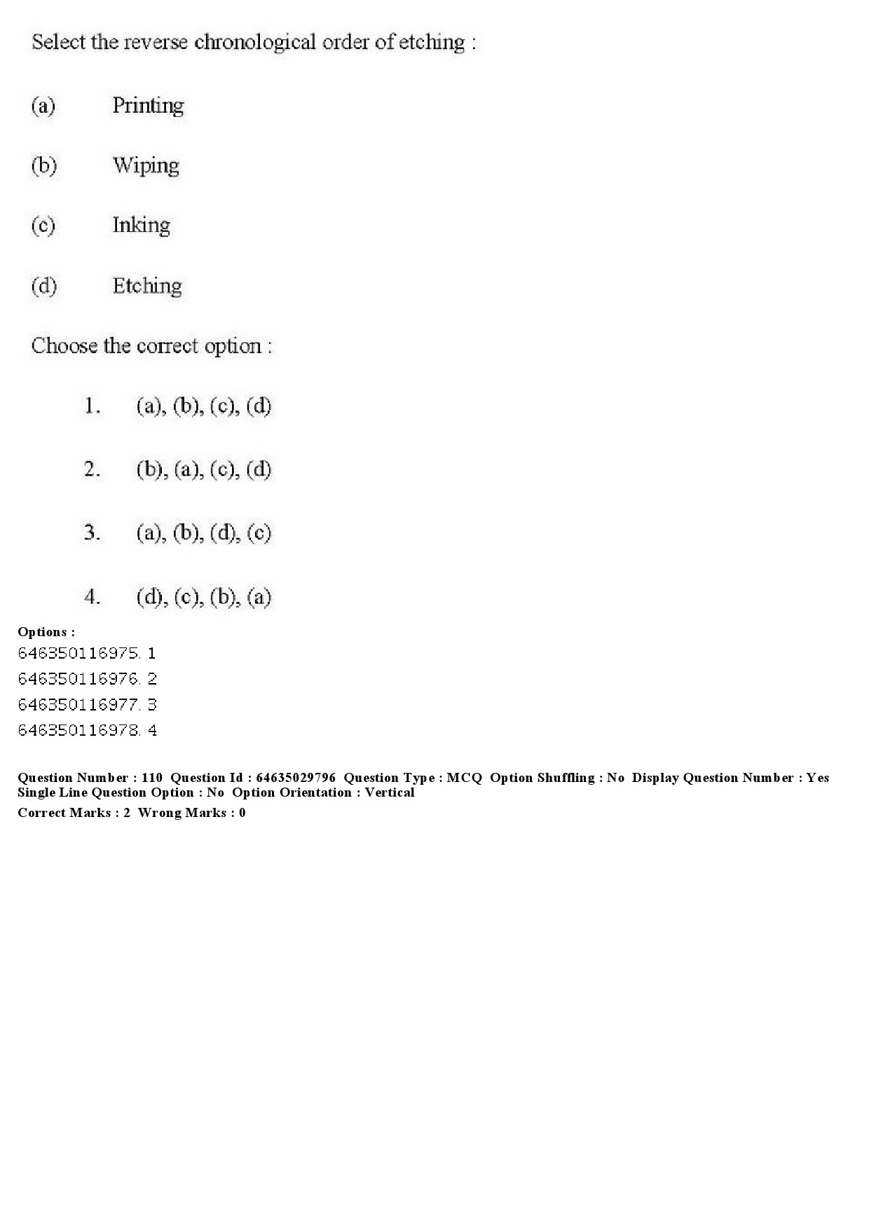 UGC NET Visual Arts Question Paper June 2019 111