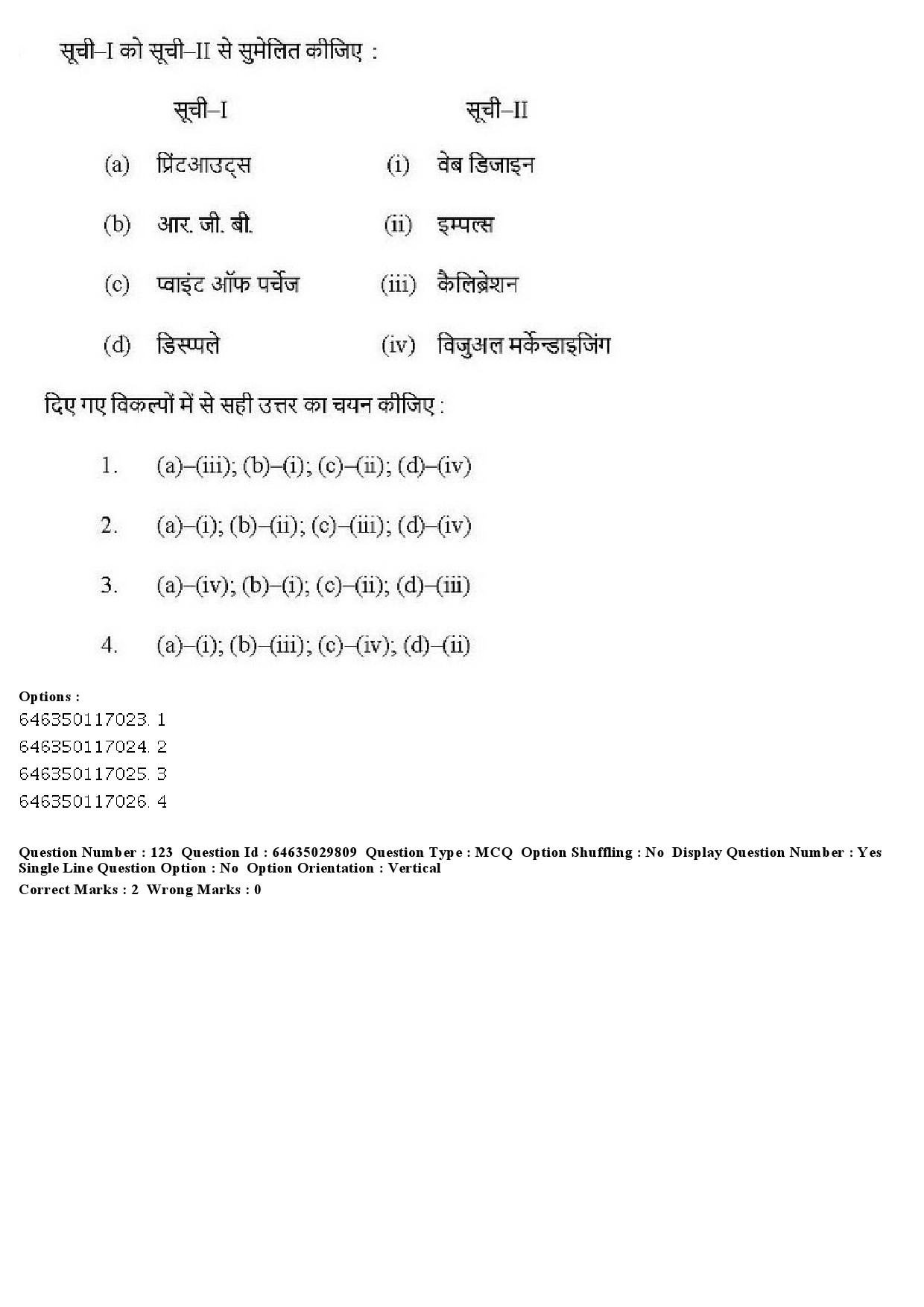 UGC NET Visual Arts Question Paper June 2019 132