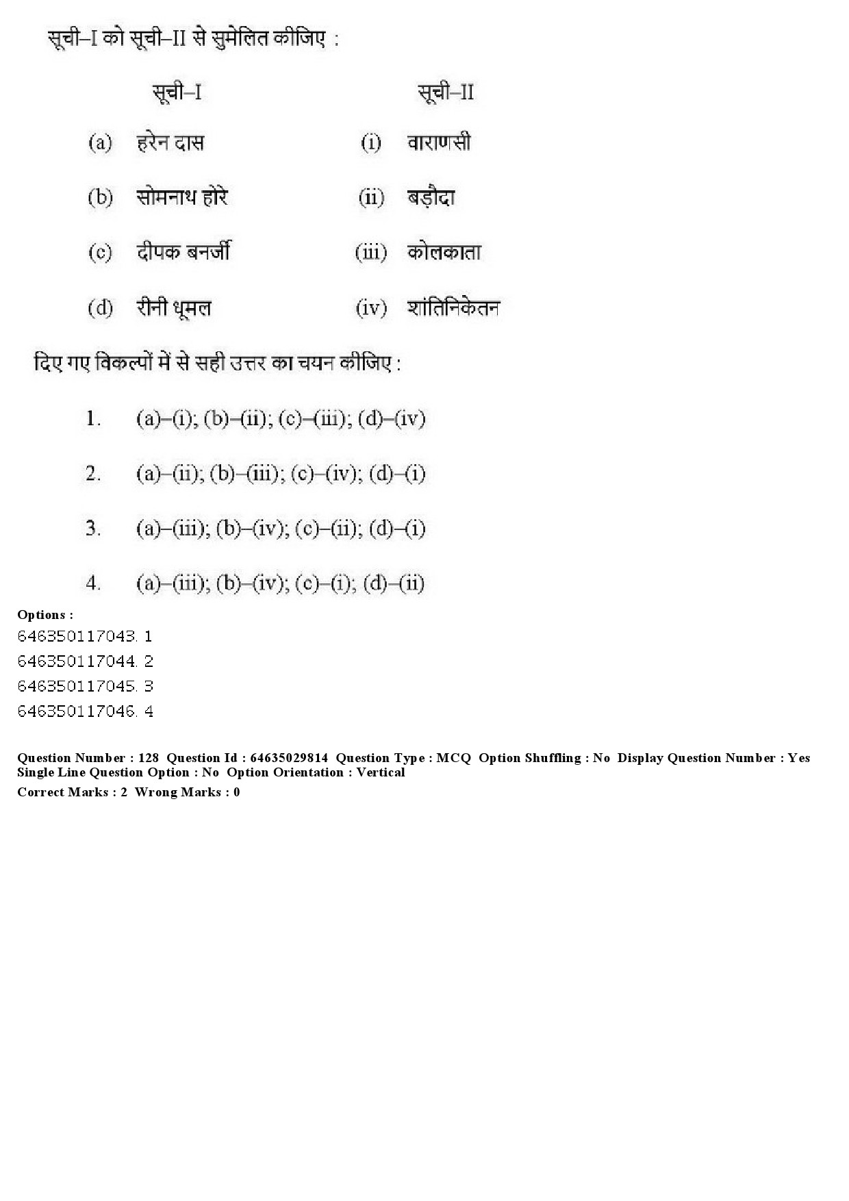 UGC NET Visual Arts Question Paper June 2019 142