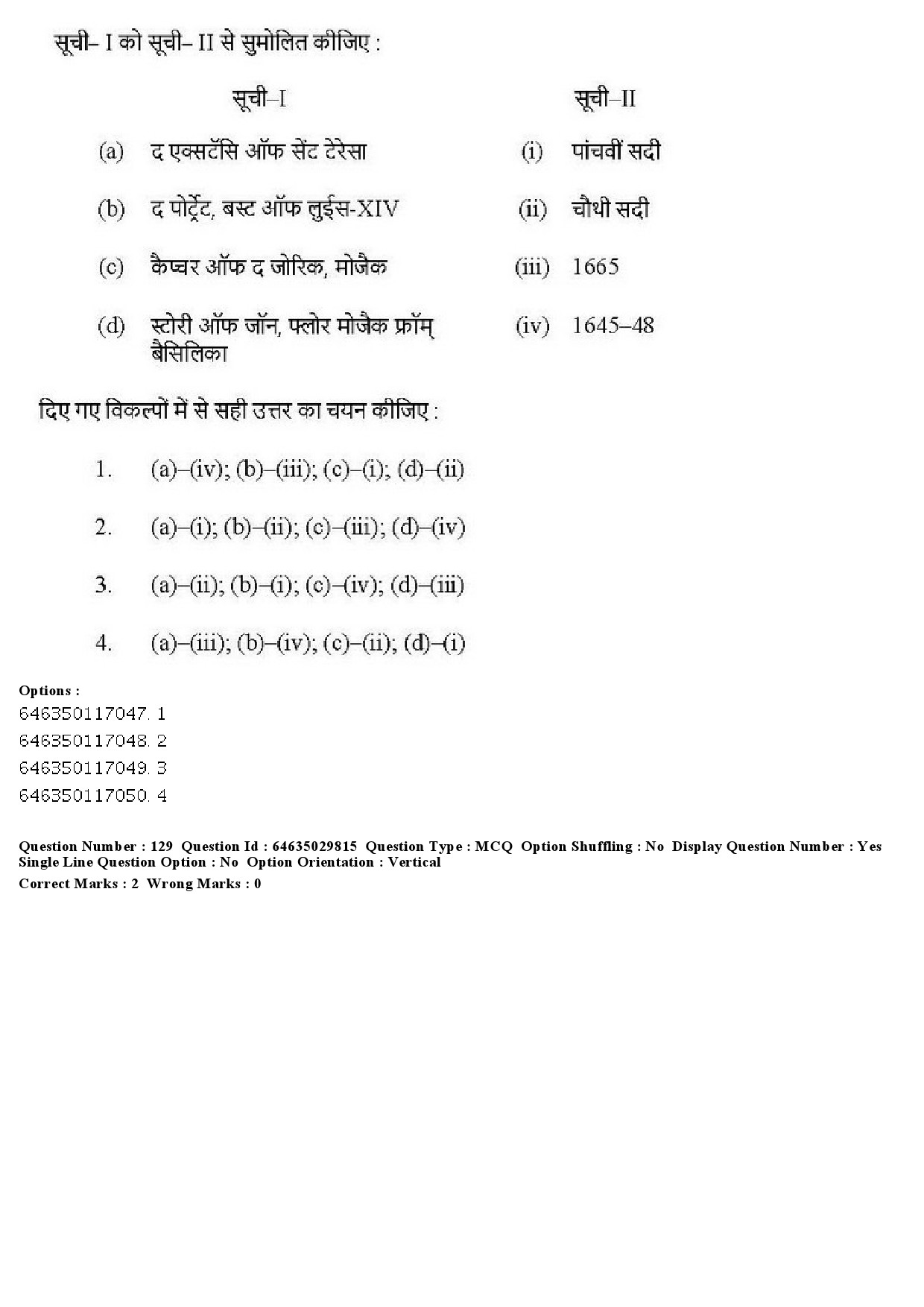 UGC NET Visual Arts Question Paper June 2019 144