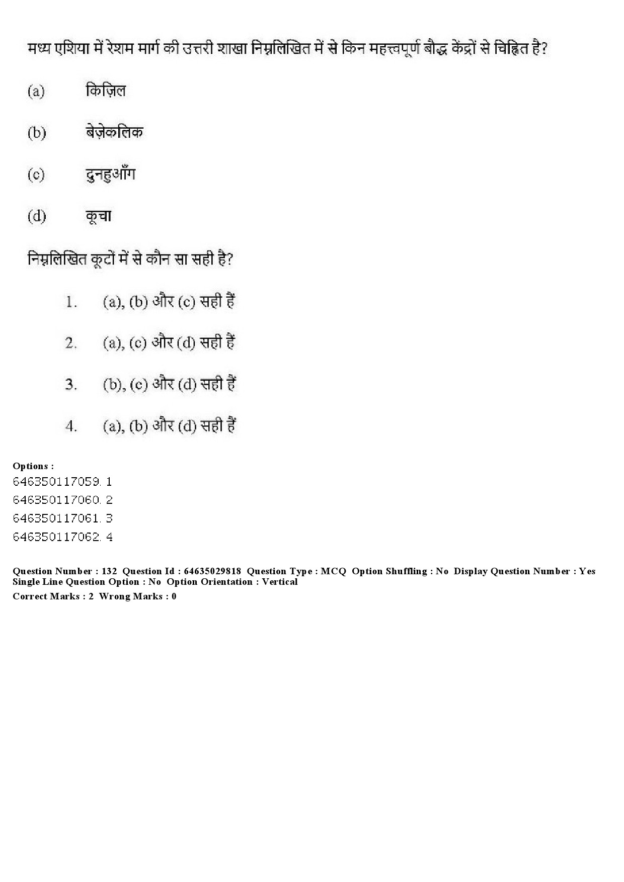 UGC NET Visual Arts Question Paper June 2019 150