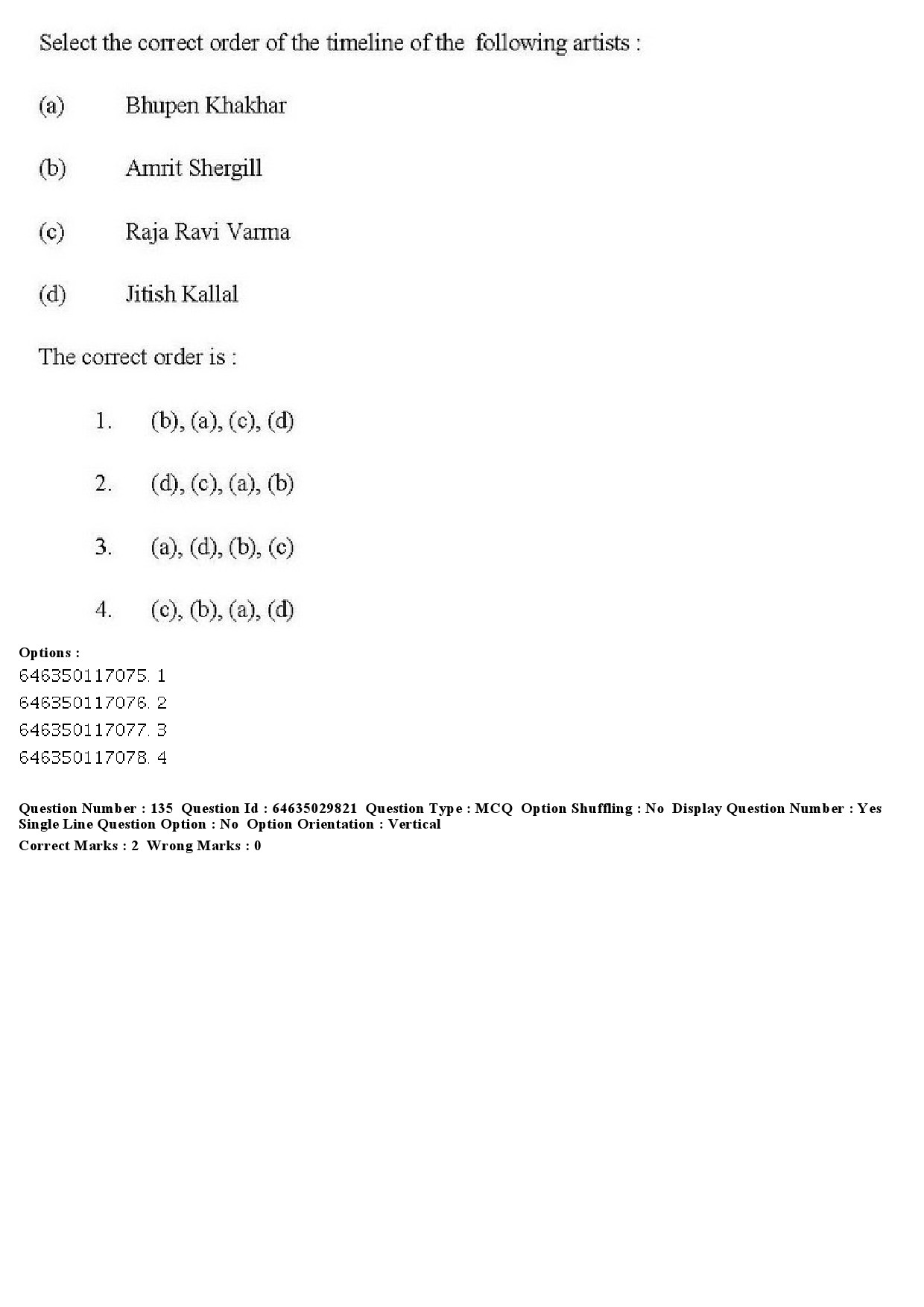 UGC NET Visual Arts Question Paper June 2019 157