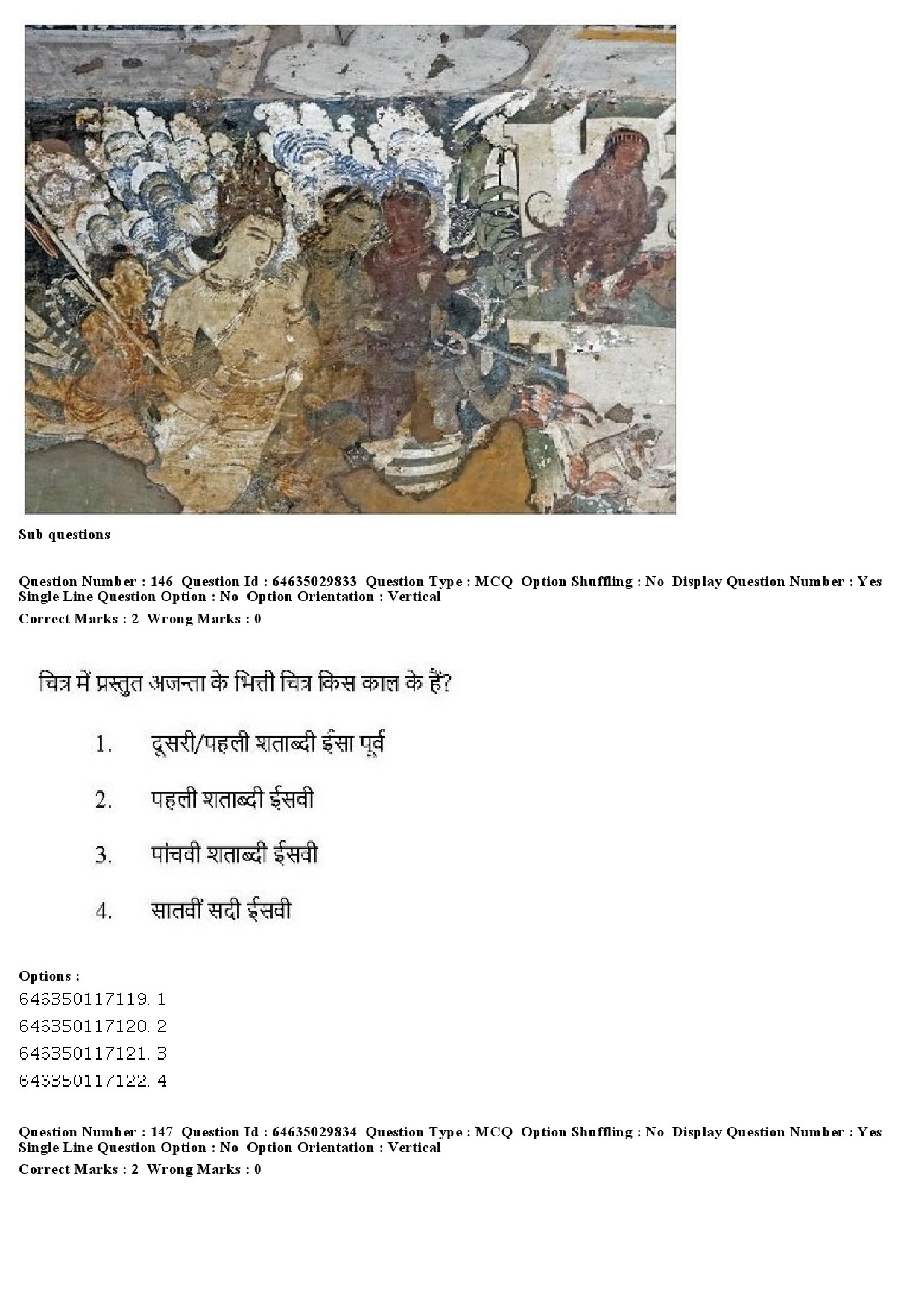 UGC NET Visual Arts Question Paper June 2019 182