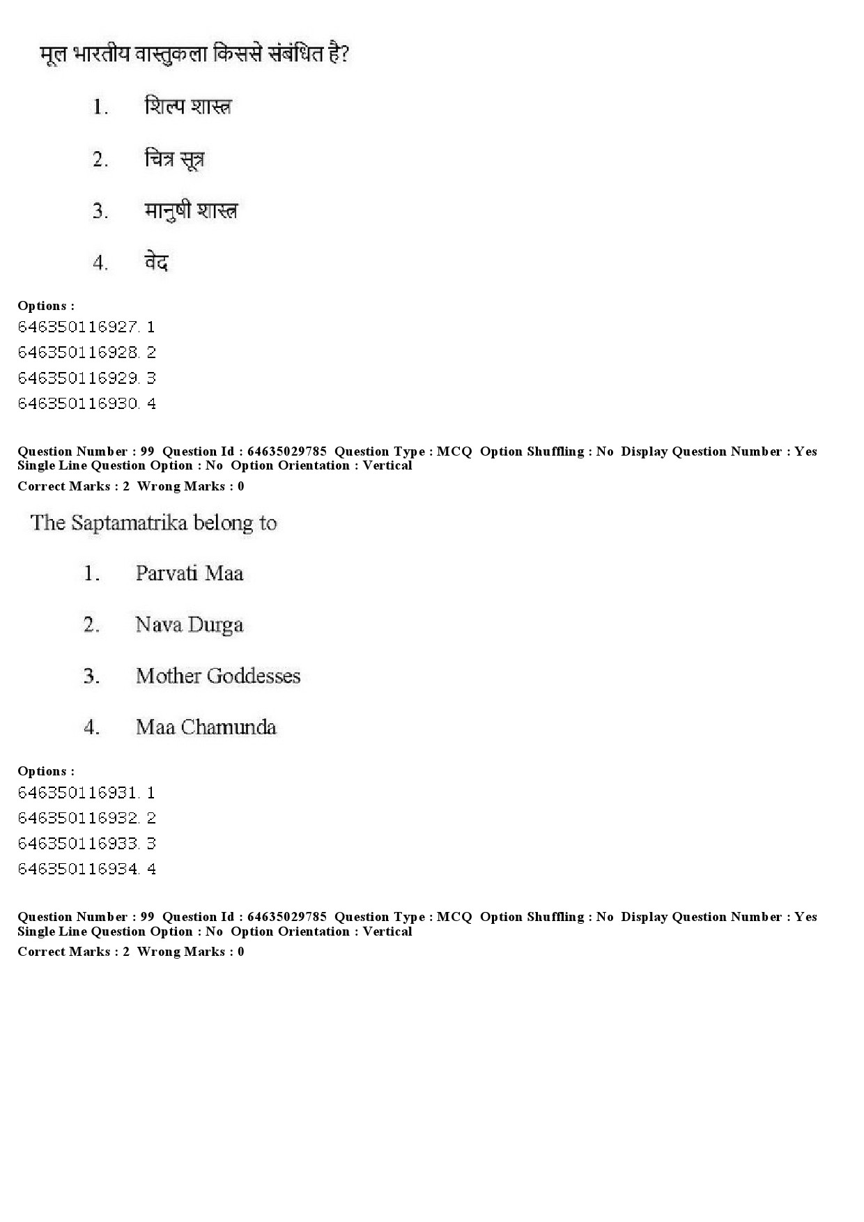 UGC NET Visual Arts Question Paper June 2019 91