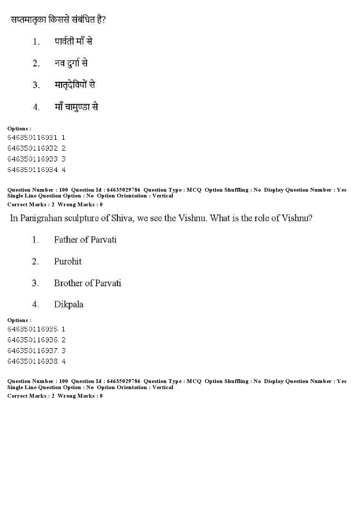 UGC NET Visual Arts Question Paper June 2019 92