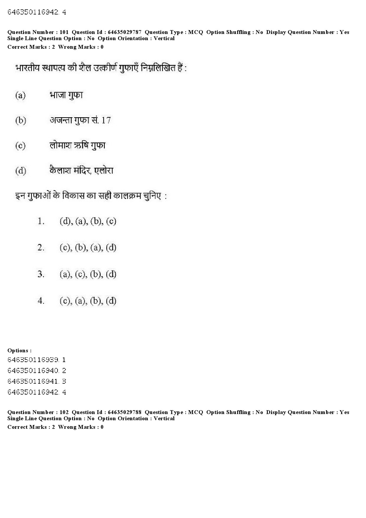 UGC NET Visual Arts Question Paper June 2019 94