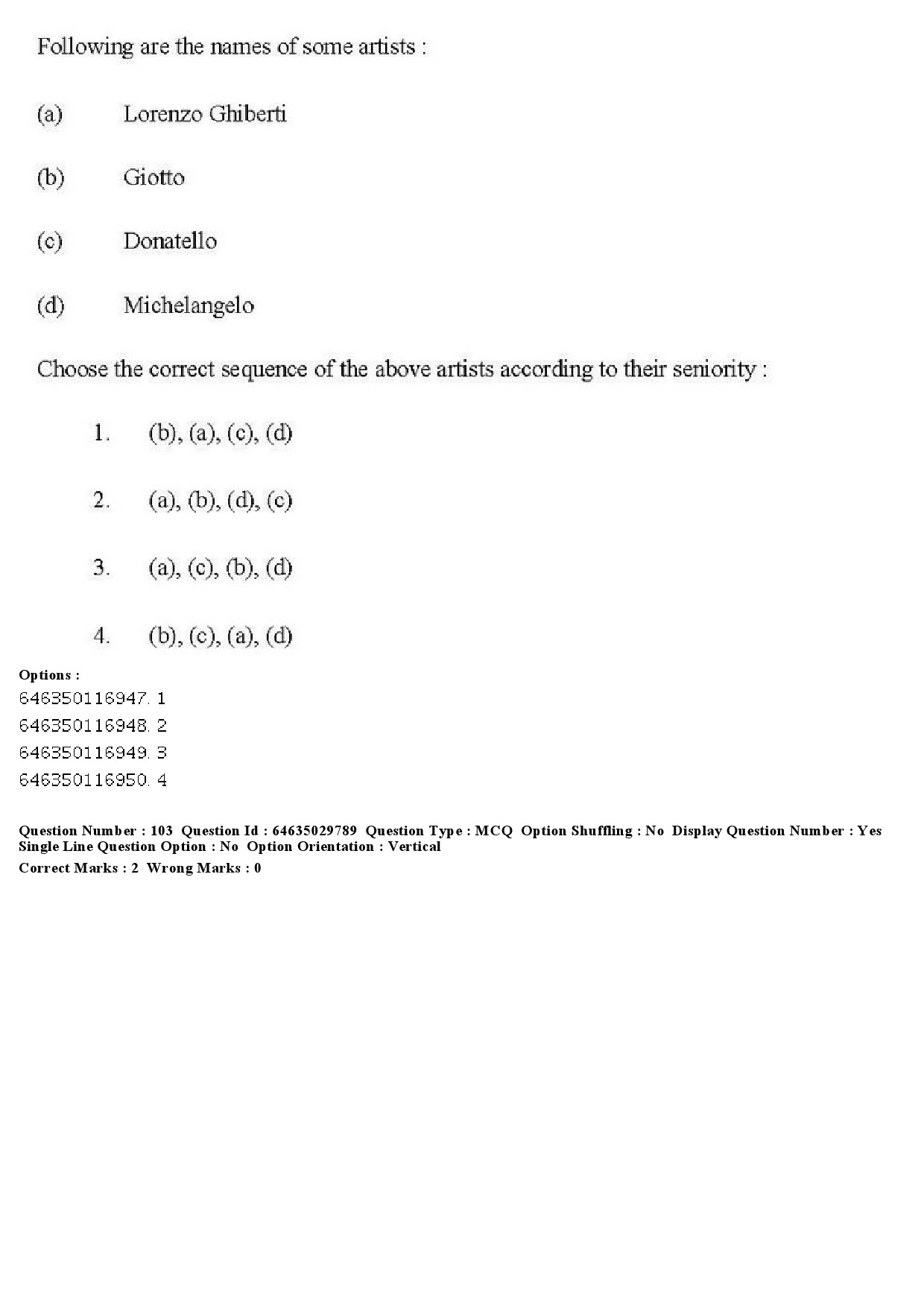 UGC NET Visual Arts Question Paper June 2019 97