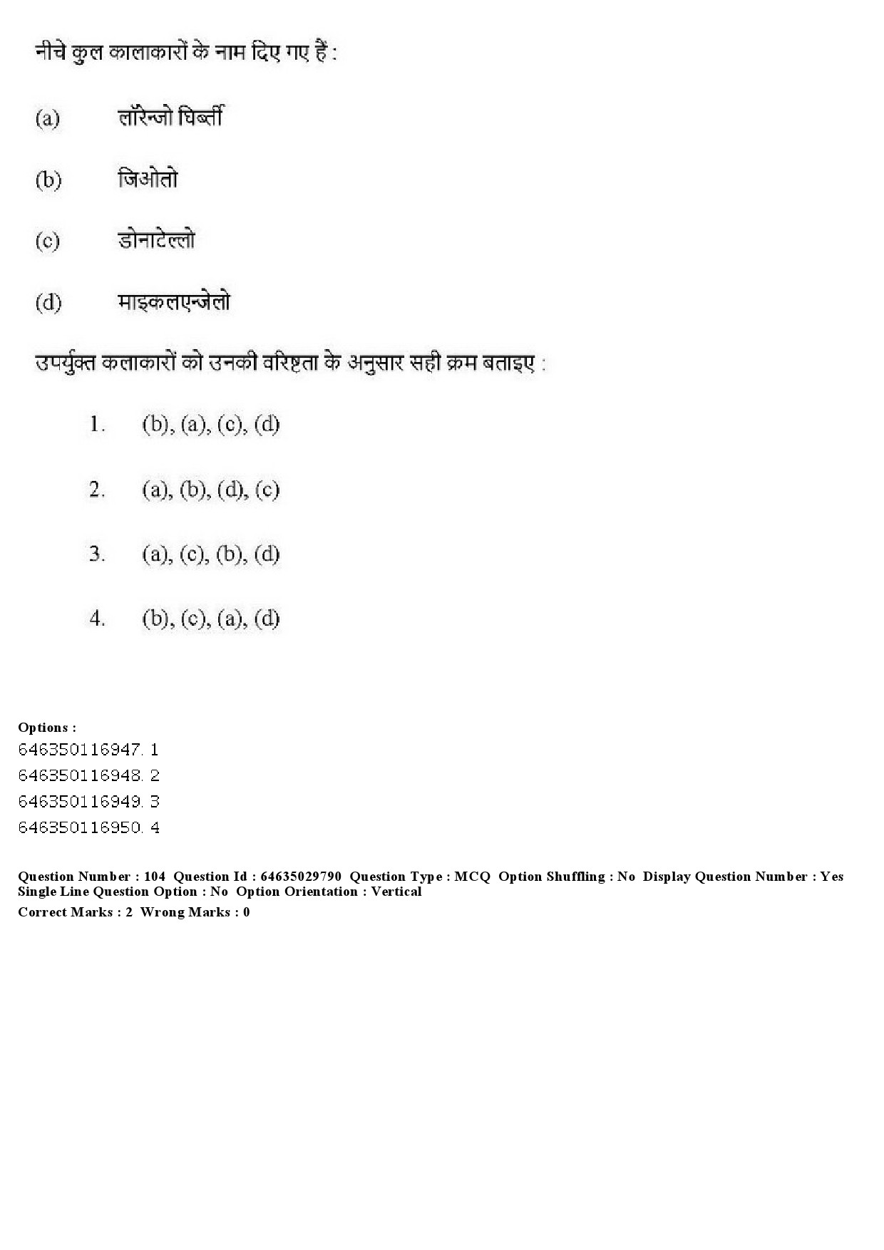 UGC NET Visual Arts Question Paper June 2019 98