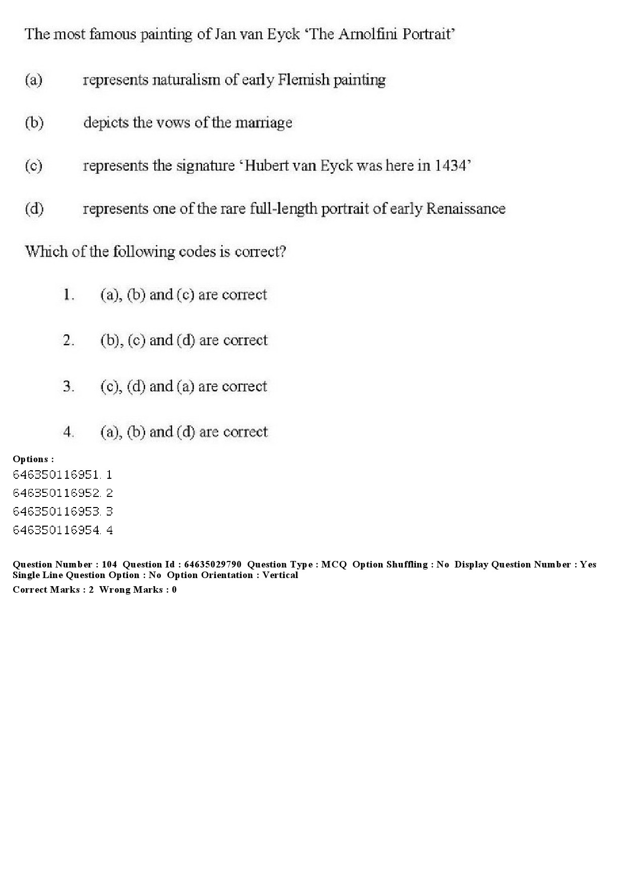 UGC NET Visual Arts Question Paper June 2019 99