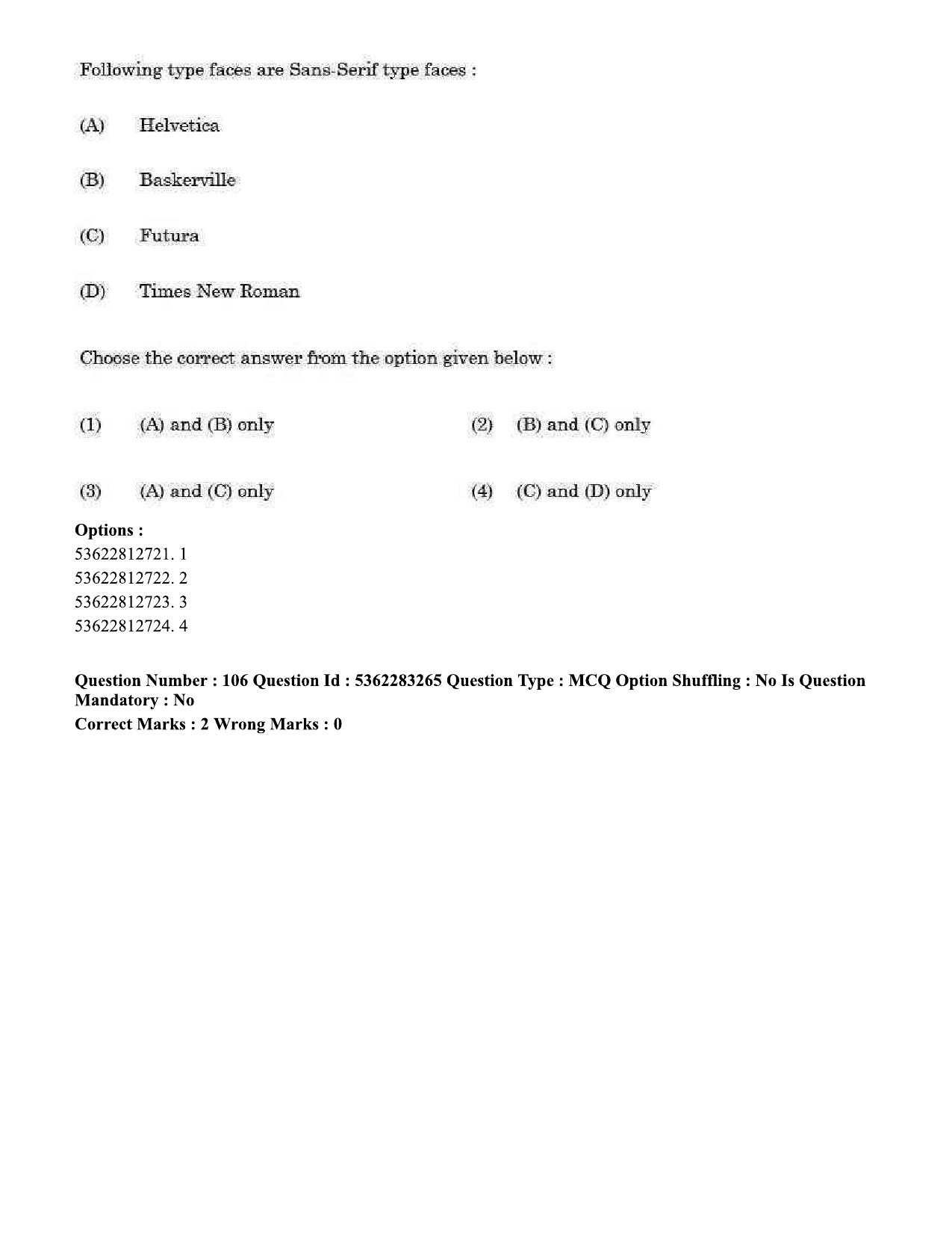 UGC NET Visual Arts Question Paper September 2020 101