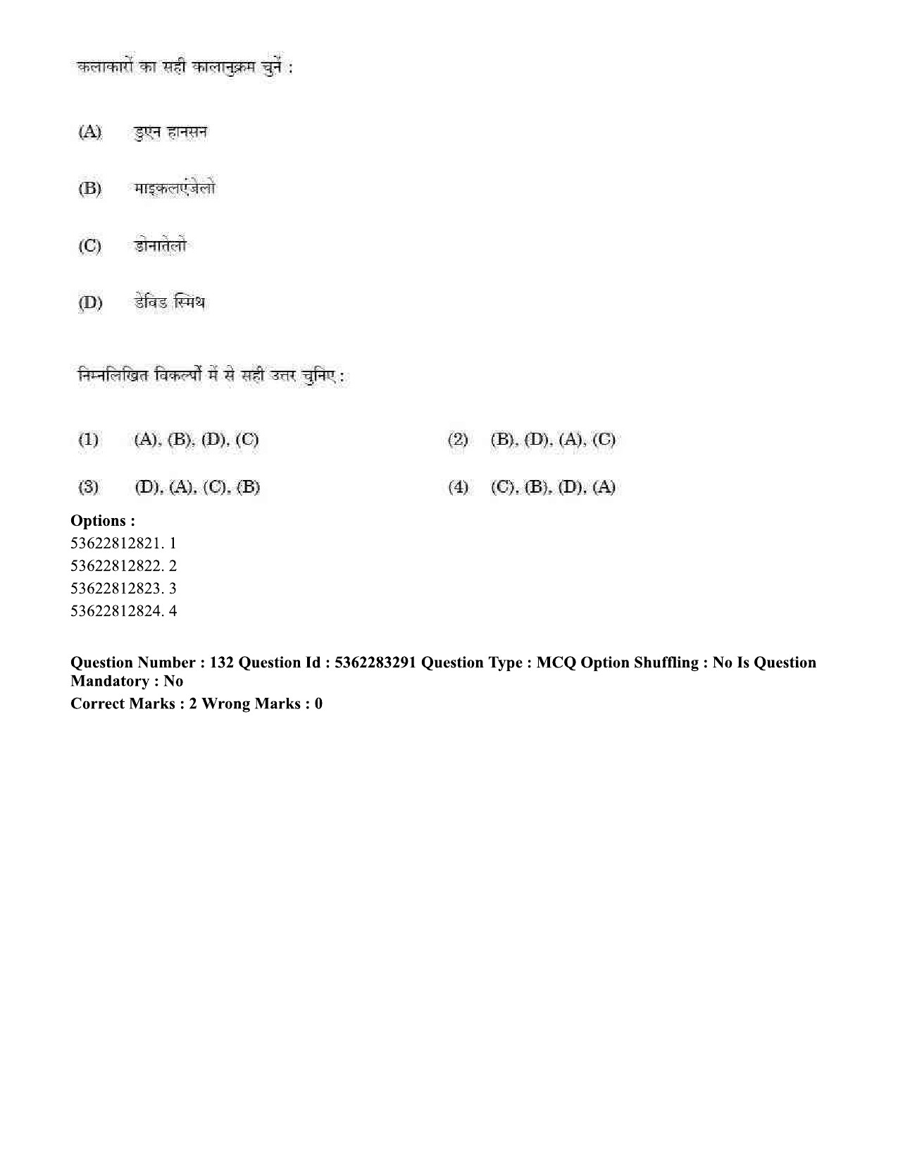 UGC NET Visual Arts Question Paper September 2020 152