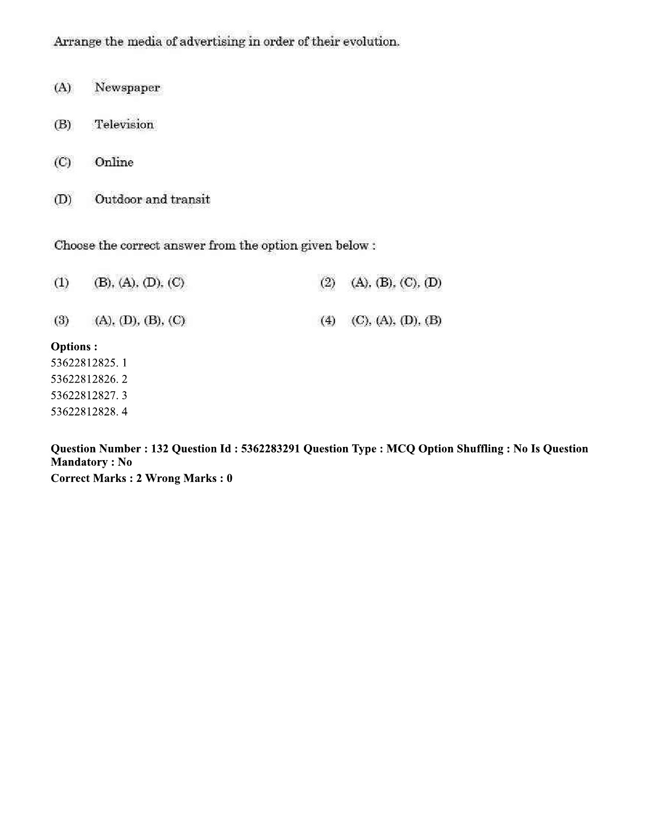 UGC NET Visual Arts Question Paper September 2020 153