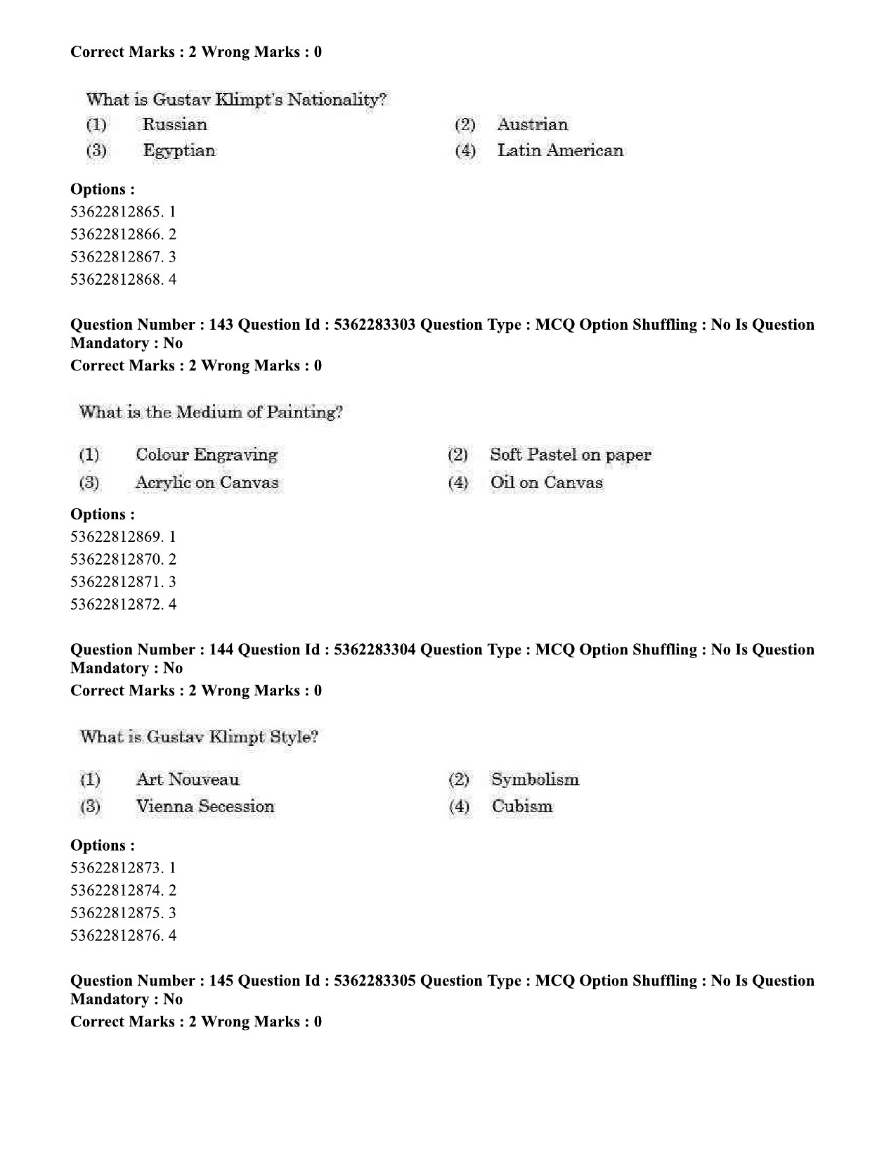 UGC NET Visual Arts Question Paper September 2020 170