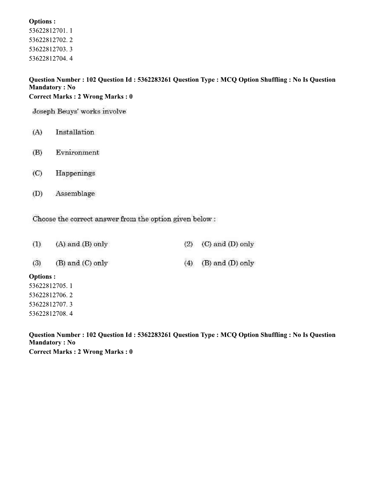 UGC NET Visual Arts Question Paper September 2020 94