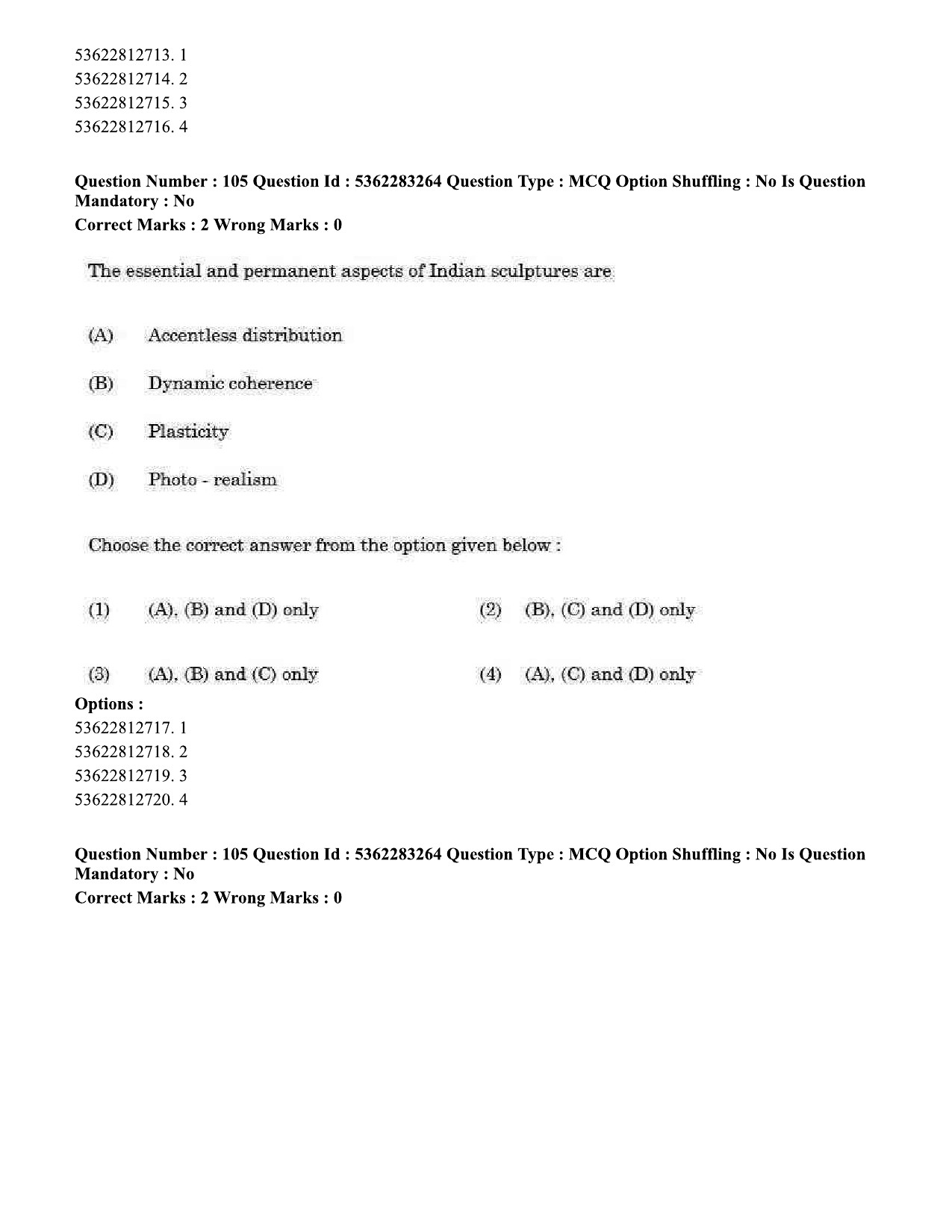 UGC NET Visual Arts Question Paper September 2020 99