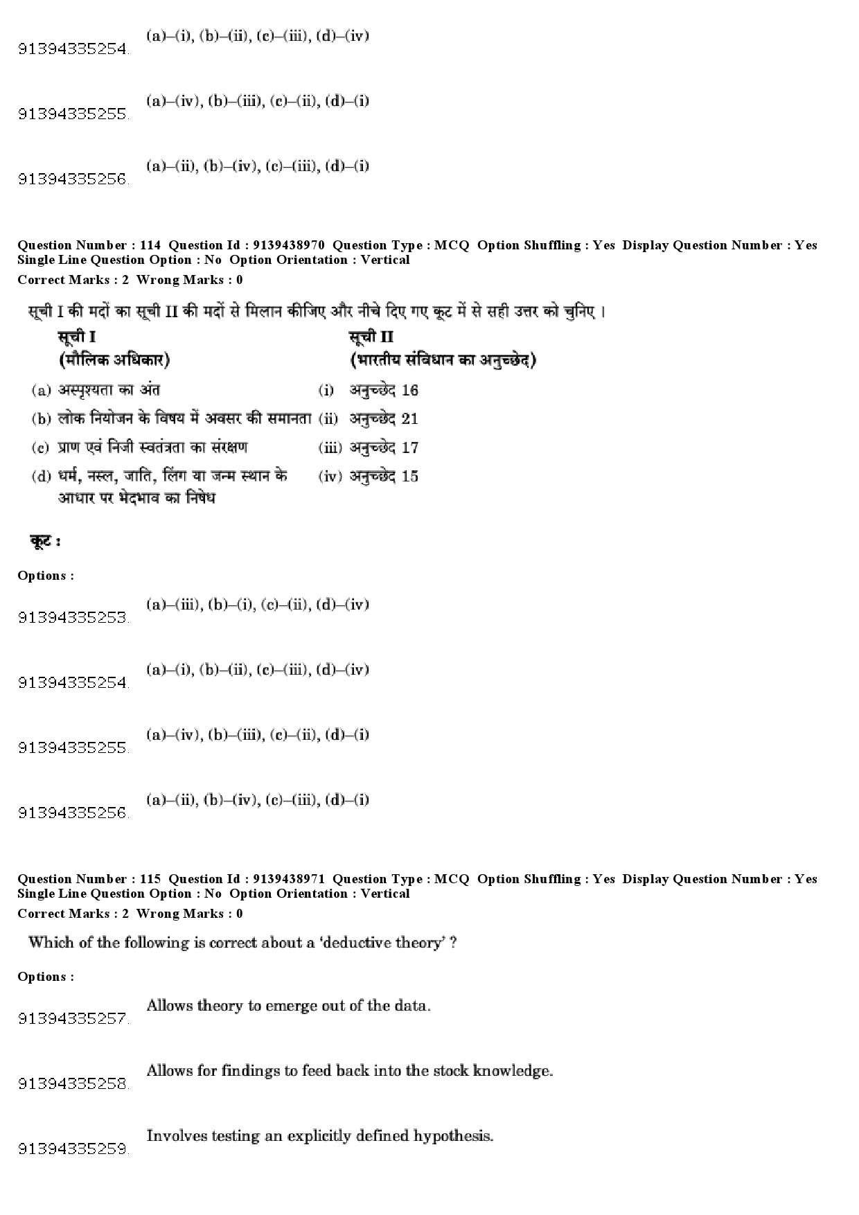 UGC NET Women Studies Question Paper December 2018 111