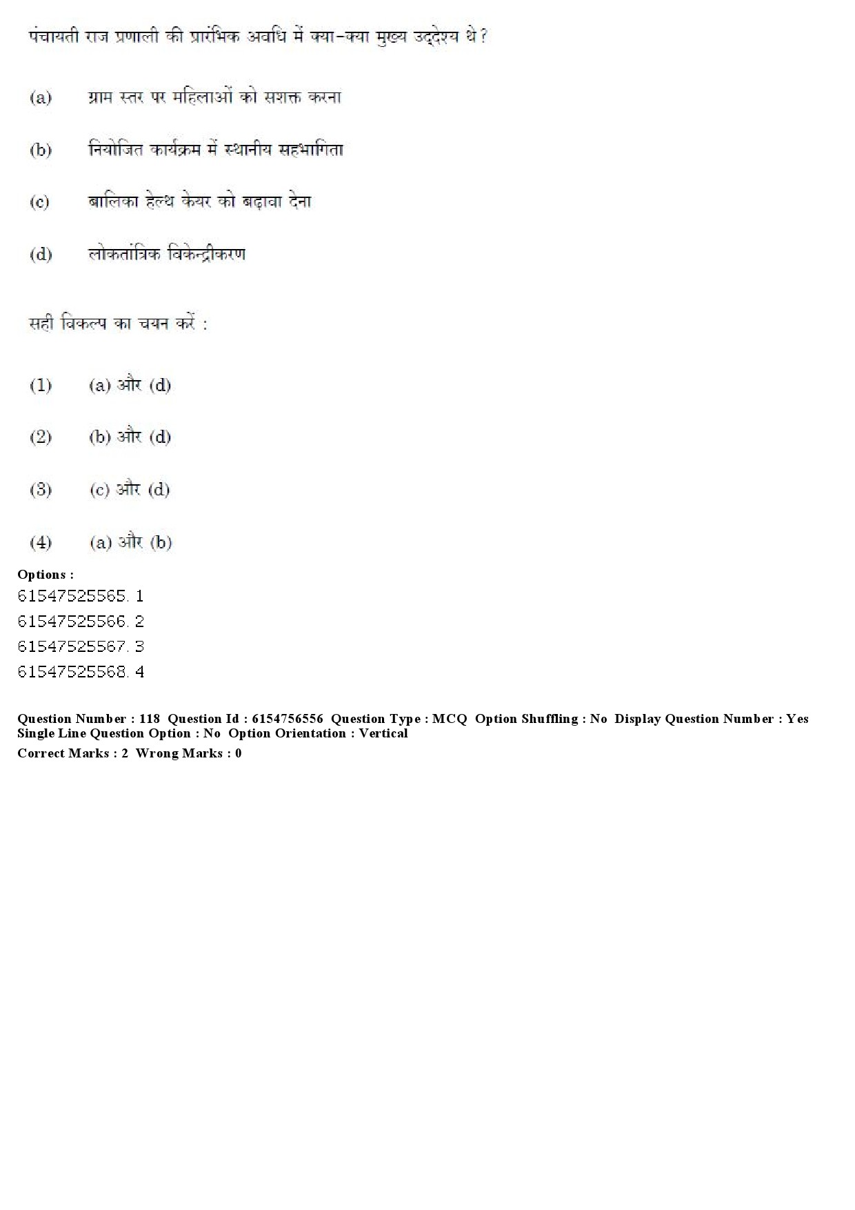 UGC NET Women Studies Question Paper December 2019 98