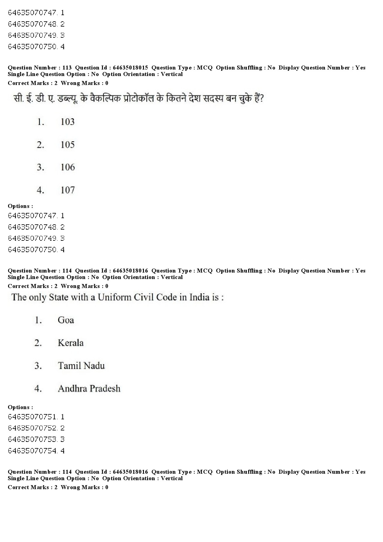 UGC NET Women Studies Question Paper June 2019 106