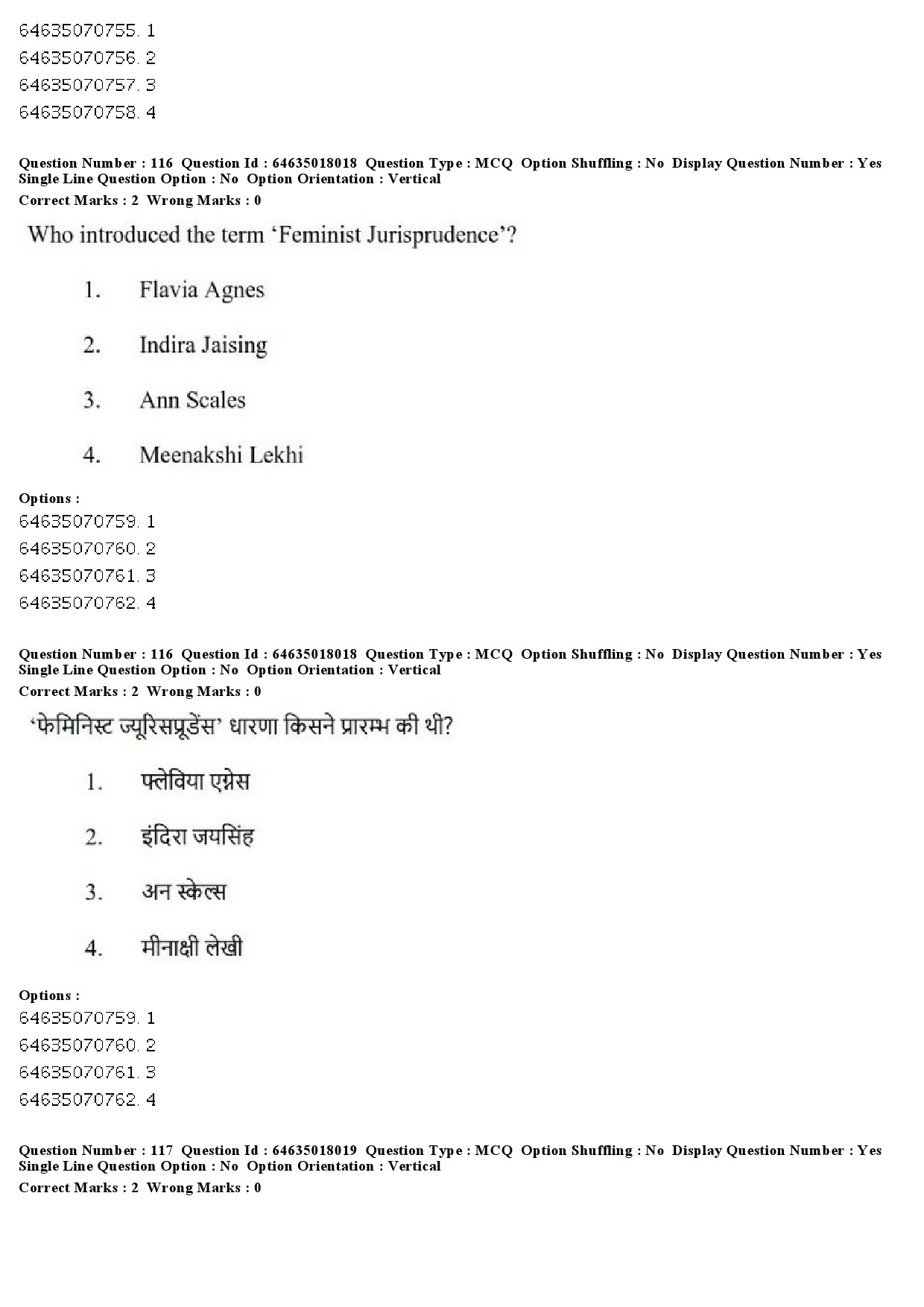 UGC NET Women Studies Question Paper June 2019 108