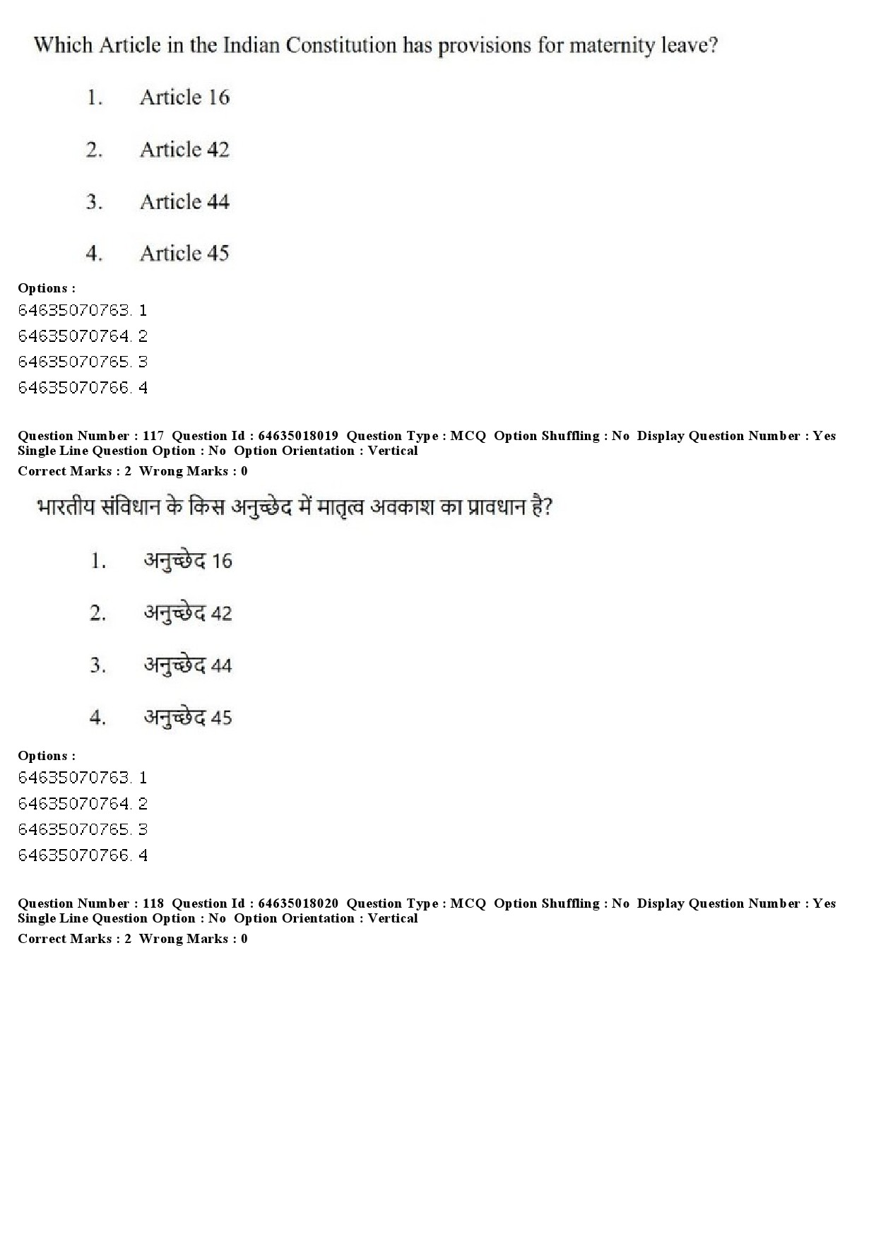 UGC NET Women Studies Question Paper June 2019 109