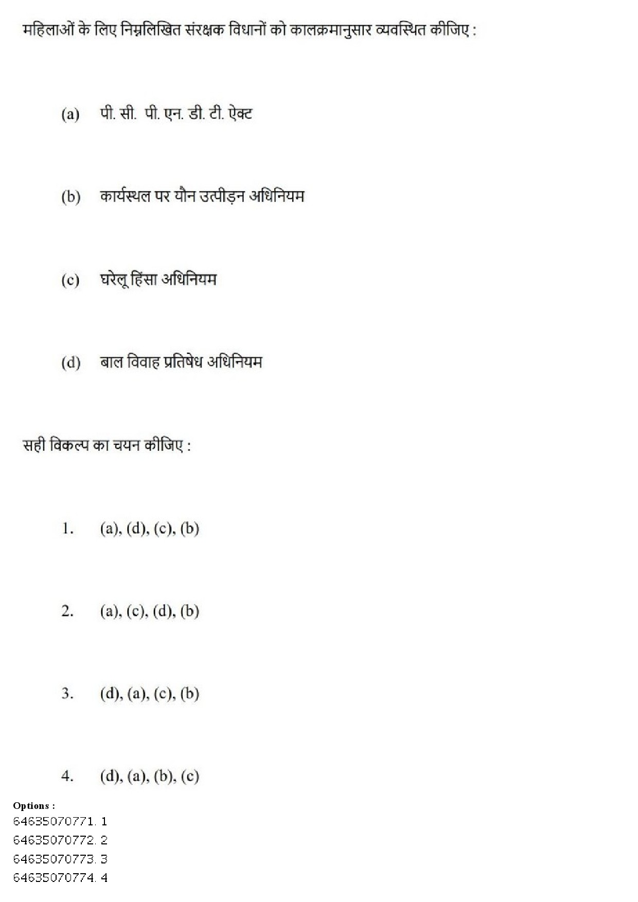 UGC NET Women Studies Question Paper June 2019 112