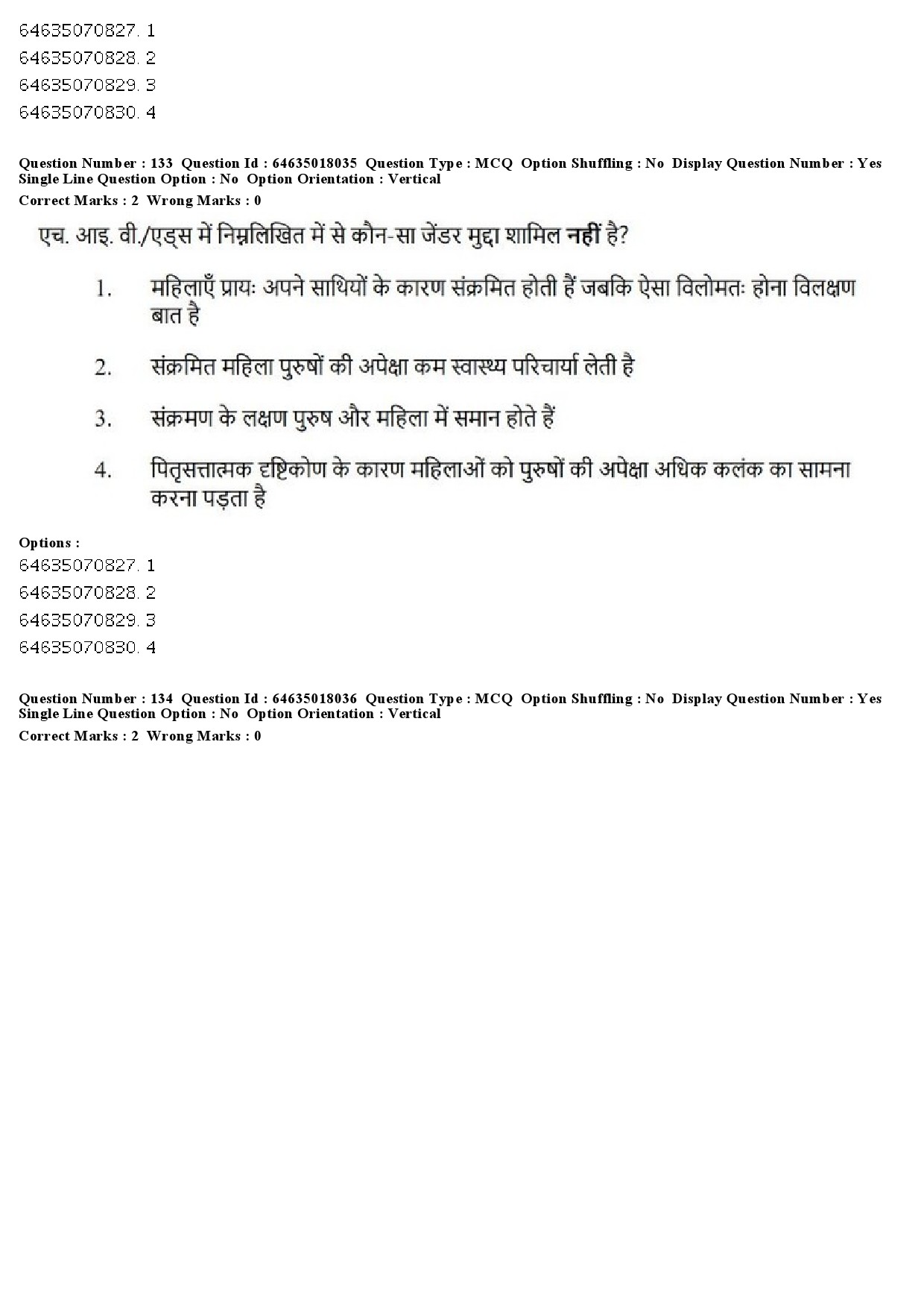 UGC NET Women Studies Question Paper June 2019 124