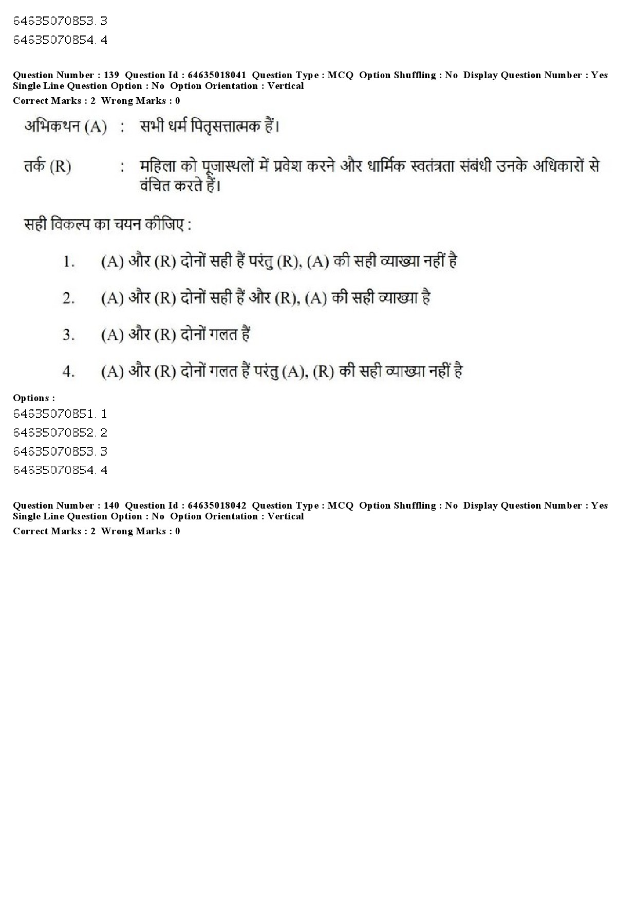 UGC NET Women Studies Question Paper June 2019 133