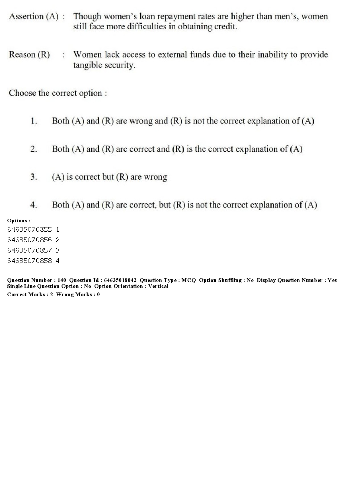 UGC NET Women Studies Question Paper June 2019 134