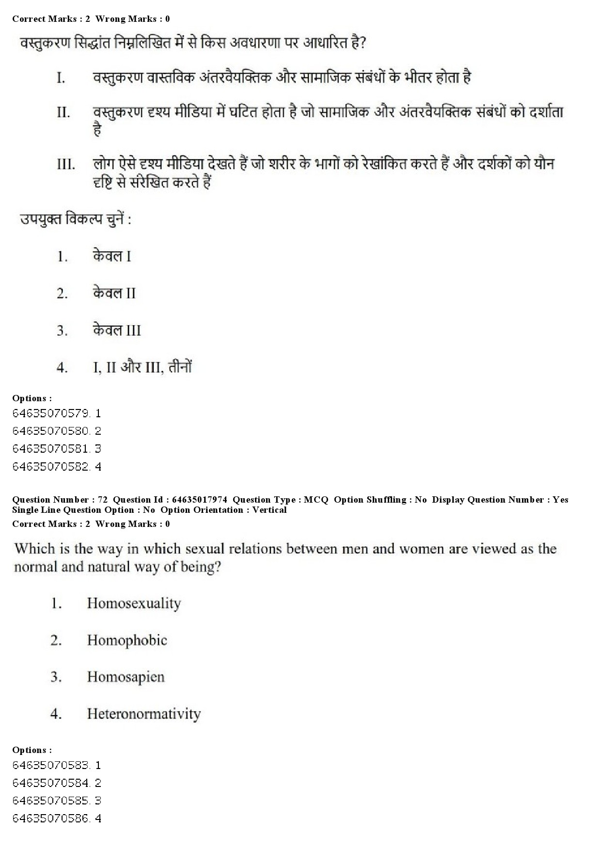 UGC NET Women Studies Question Paper June 2019 68