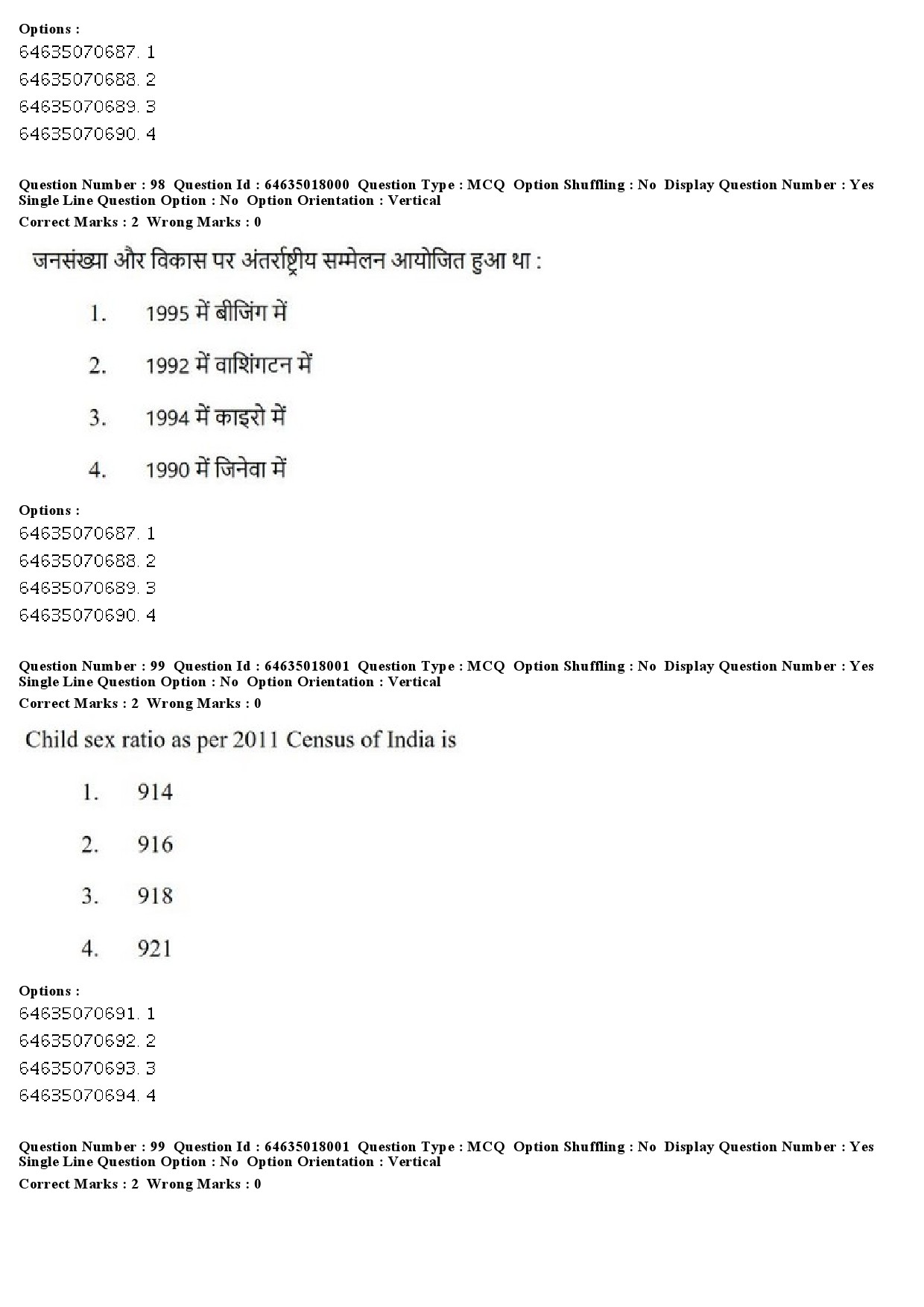 UGC NET Women Studies Question Paper June 2019 93