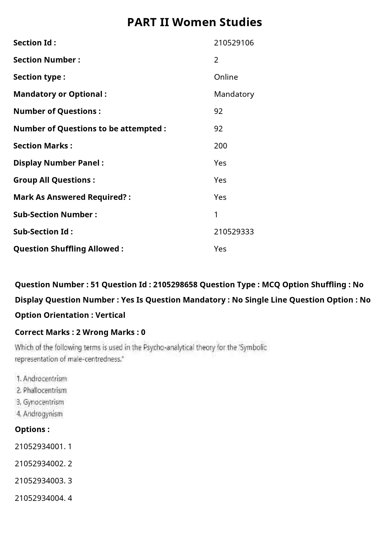 UGC NET Women Studies Question Paper September 2020 68